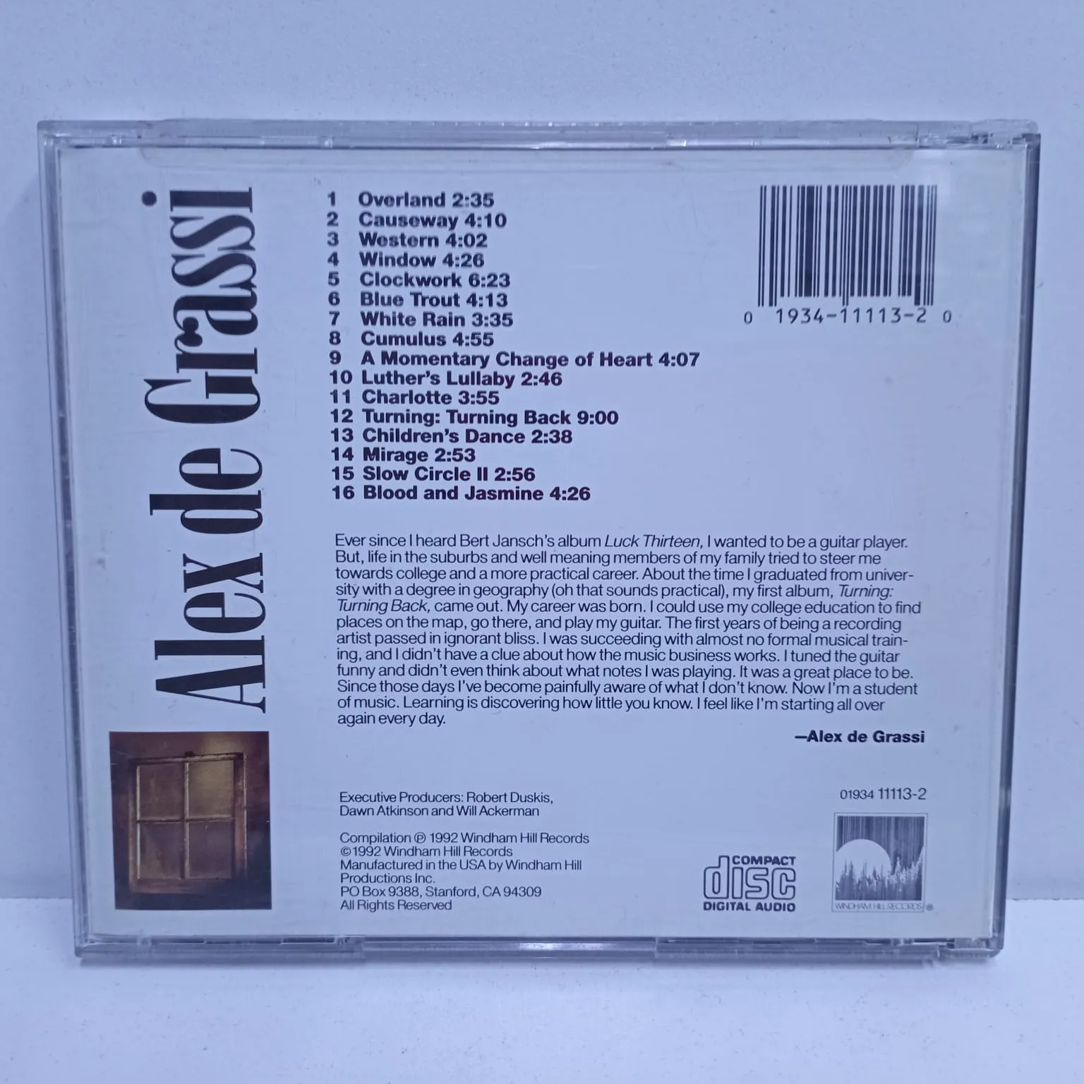 Alex De Grassi – A Windham Hill Retrospective (CD) - Imagen 2