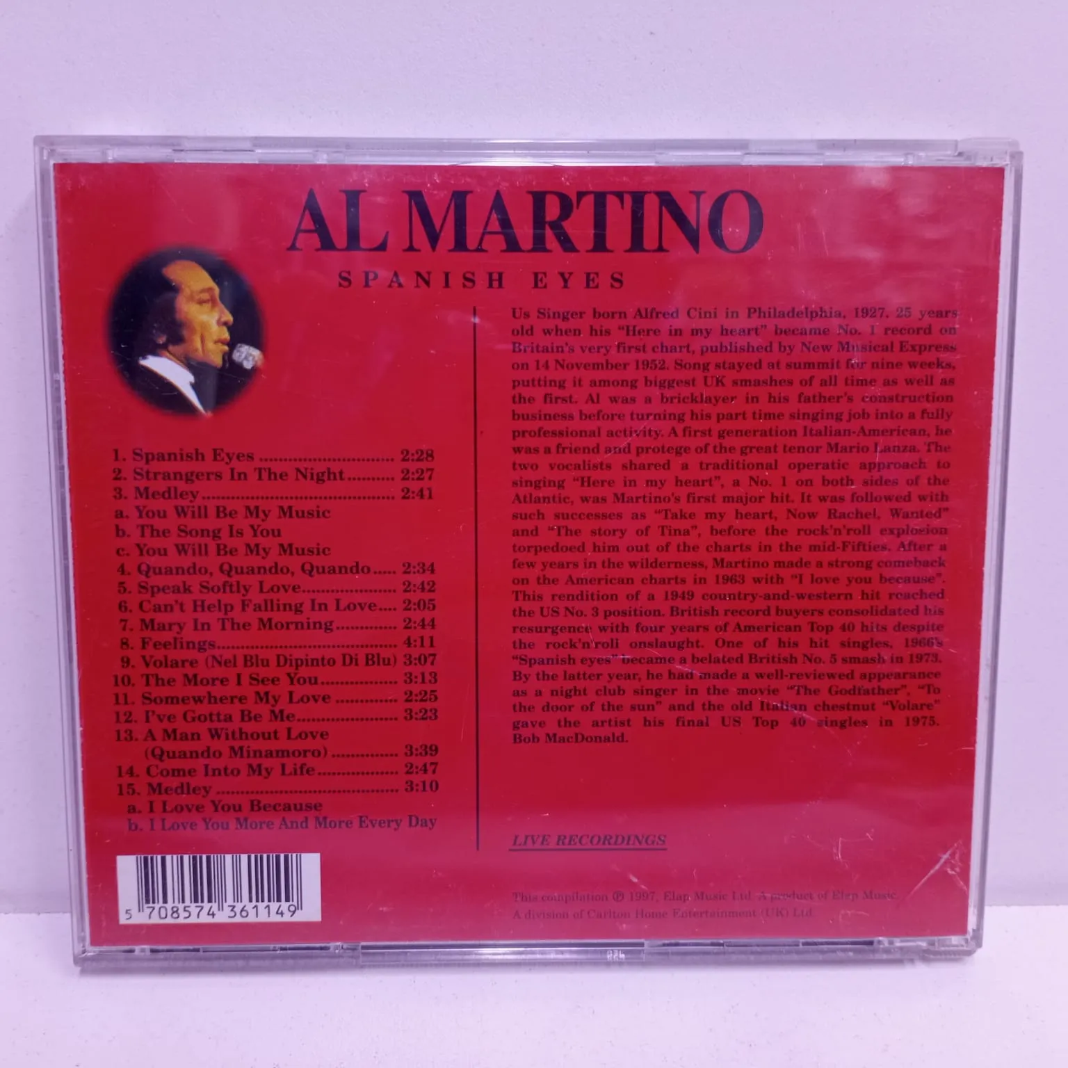 Al Martino – Spanish Eyes (CD) - Imagen 2