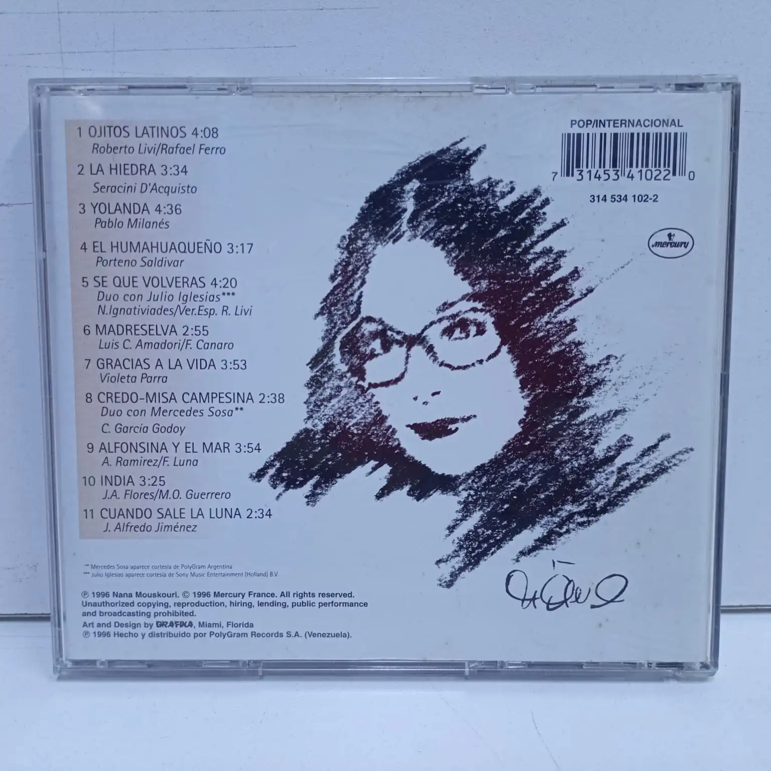 Nana Mouskouri – Nana Latina (CD) - Imagen 2