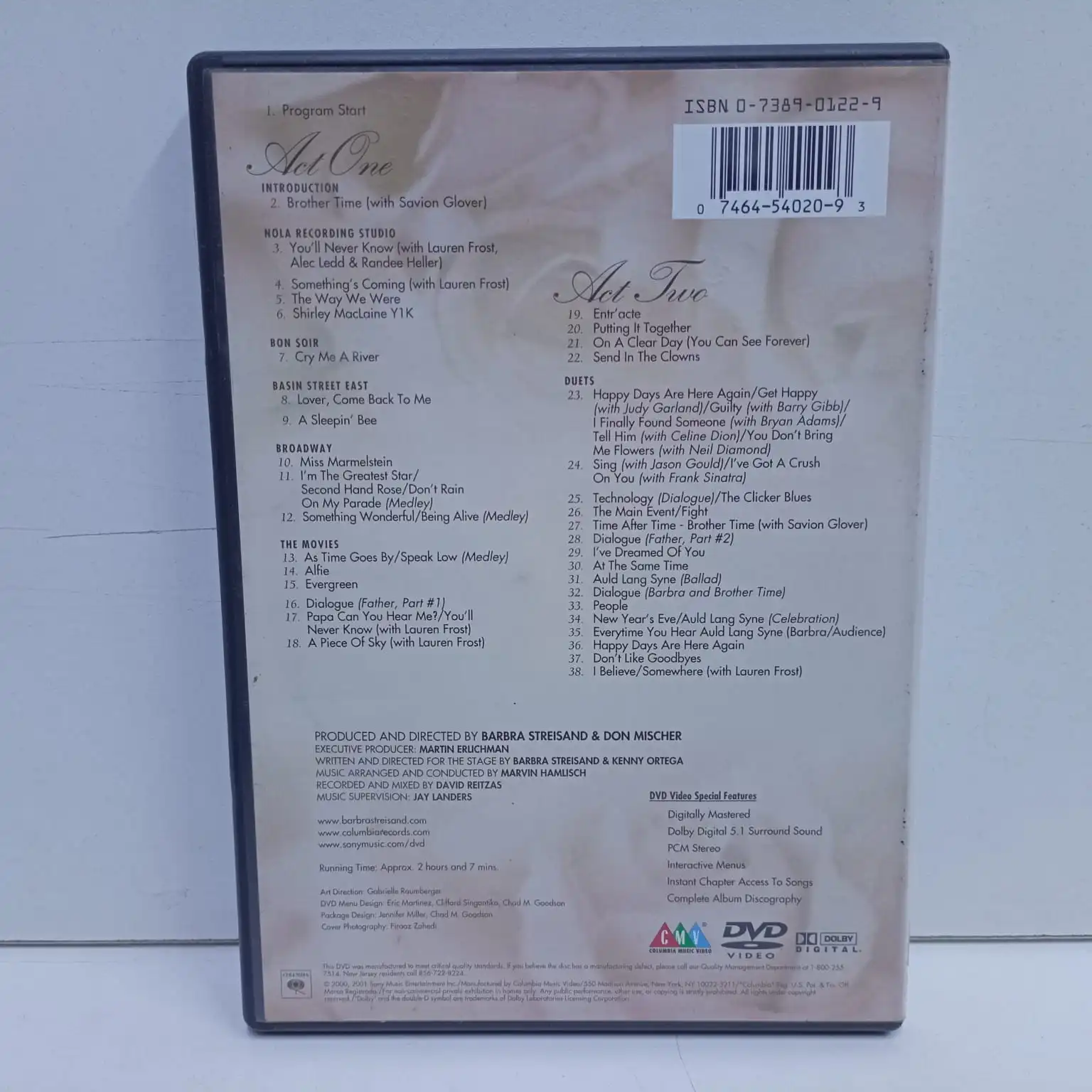 Barbra Straisand – Timeless (DVD) - Imagen 2