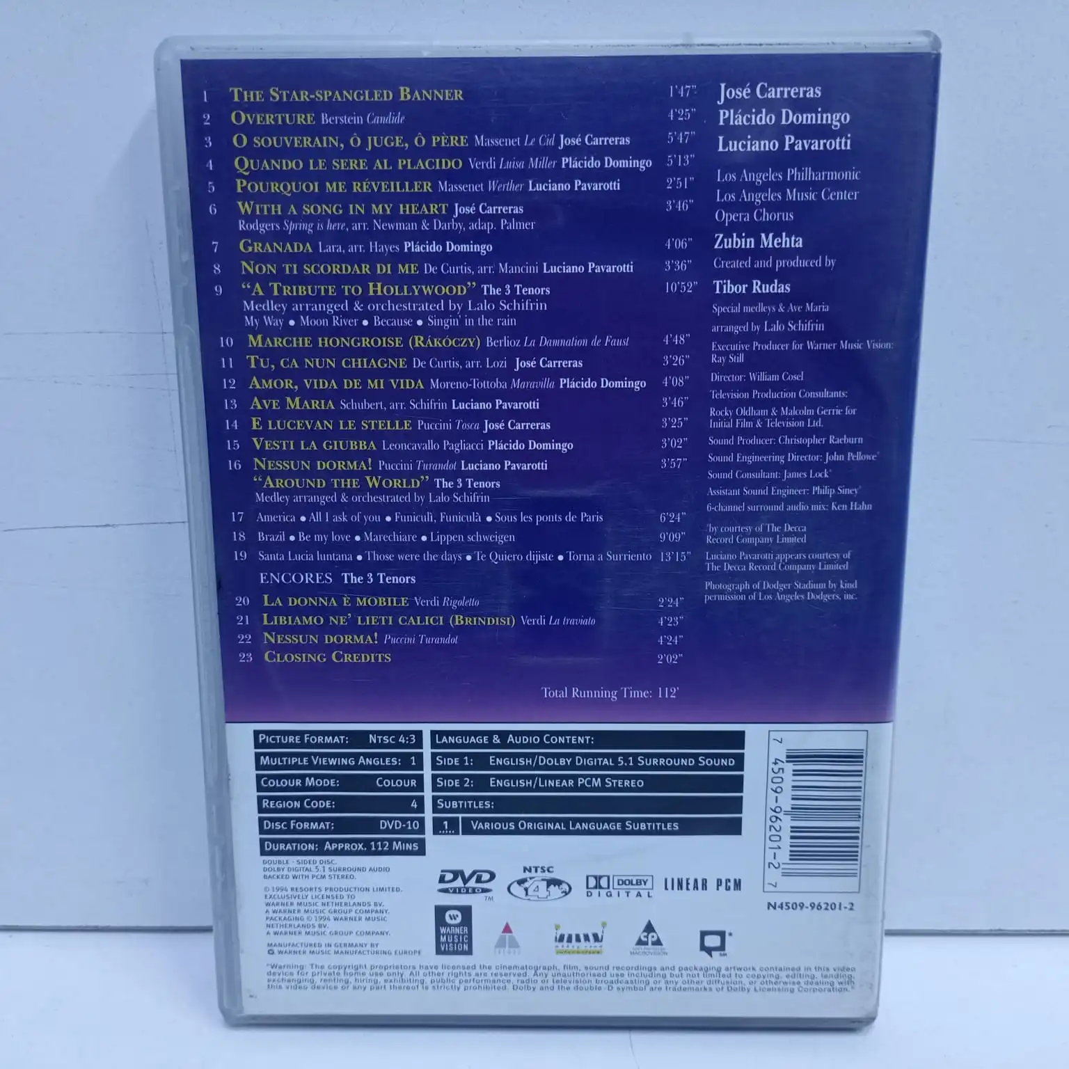 Placido Domingo, Pavarotti, Carreras – The 3 Tenors (CD) - Imagen 2