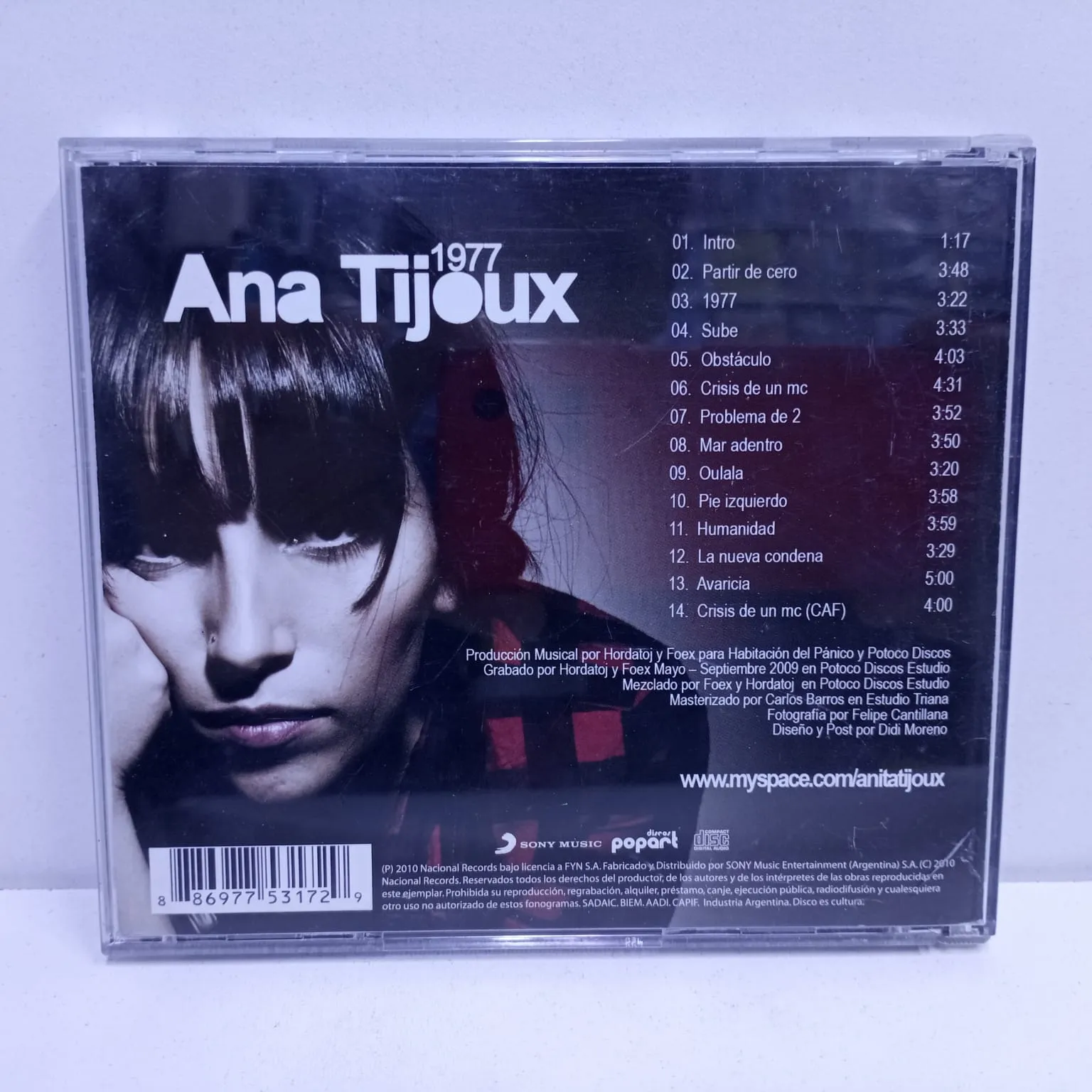 Ana Tijoux – 1977 (CD) - Imagen 2
