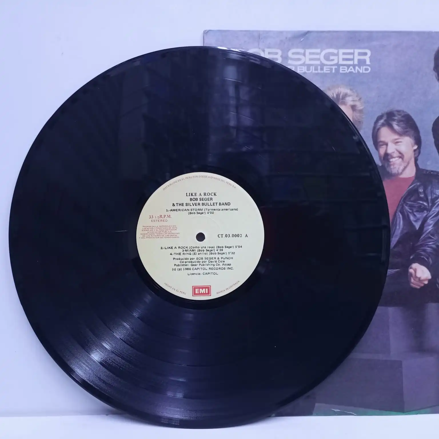 Bob Seger & The Silver Bullet Band – Like A Rock (LP EPOCA) - Imagen 3