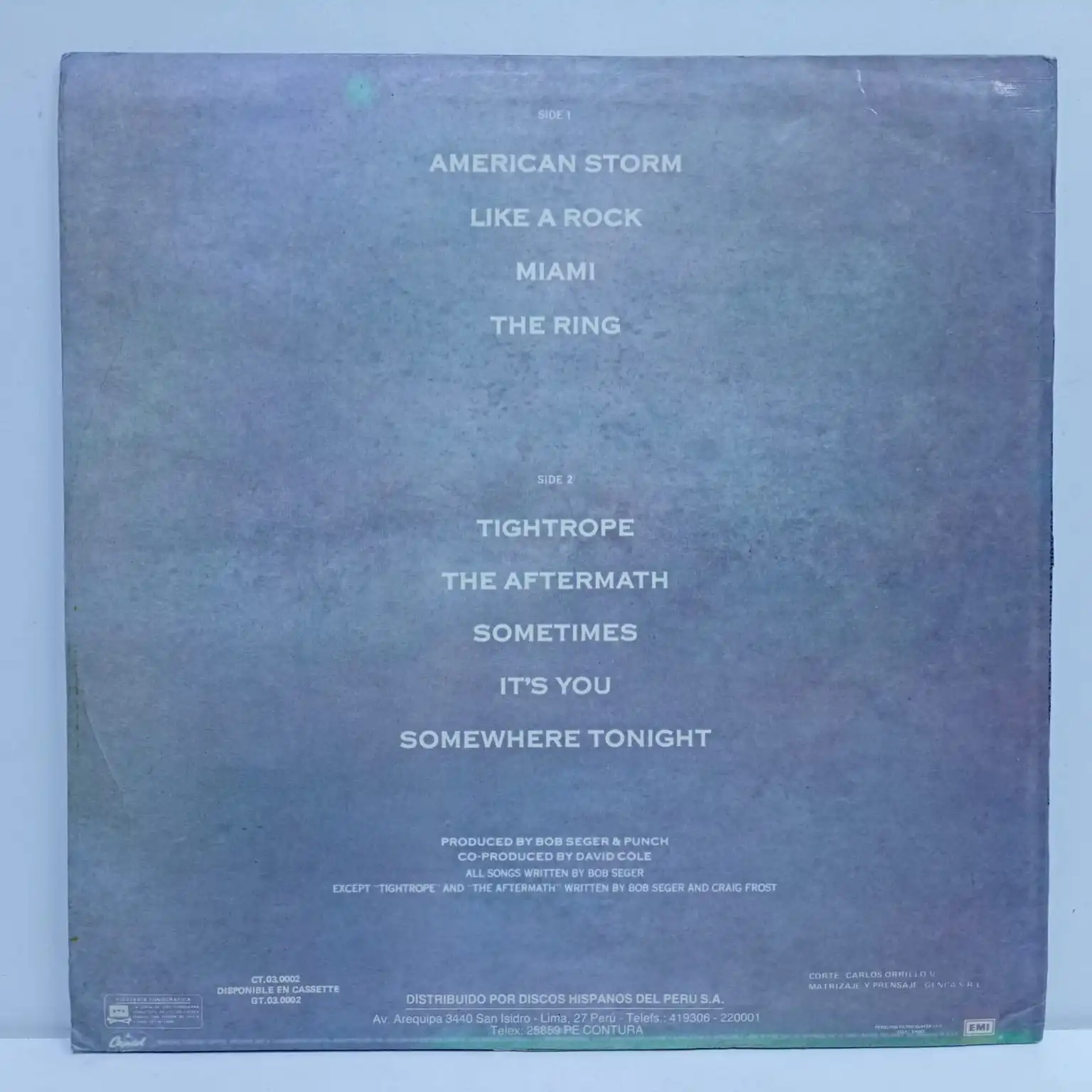 Bob Seger & The Silver Bullet Band – Like A Rock (LP EPOCA) - Imagen 4