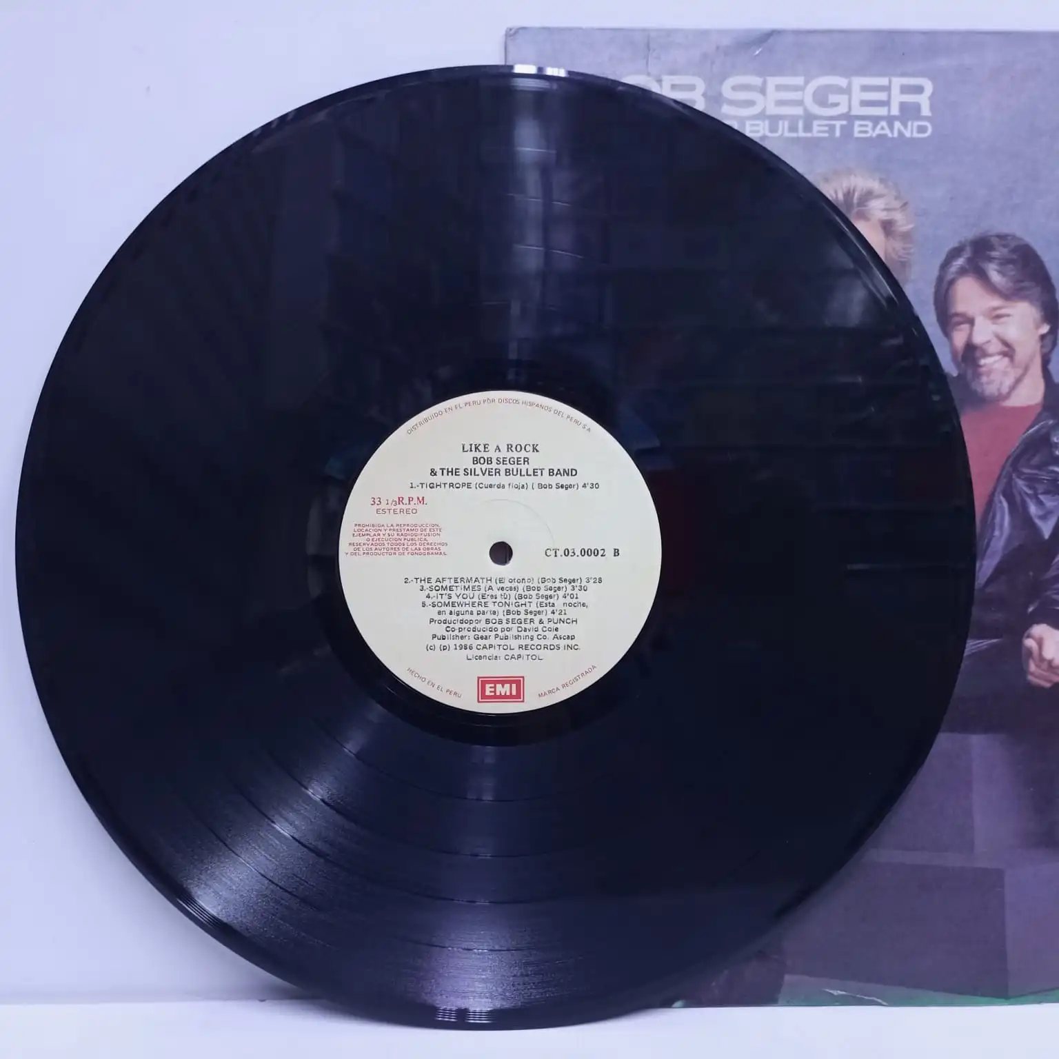 Bob Seger & The Silver Bullet Band – Like A Rock (LP EPOCA) - Imagen 2