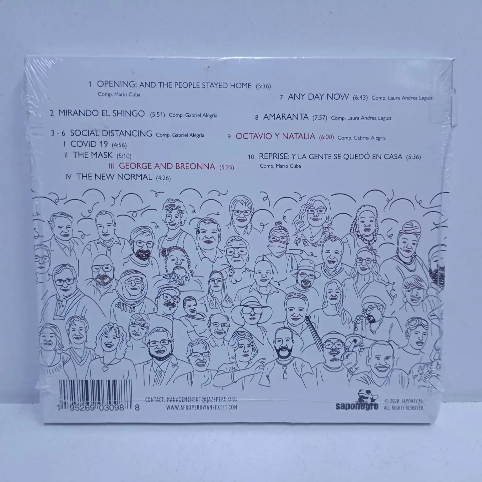 Gabriel Alegria Afro-Peruvian Sextet – Social Distancing (CD SELLADO) - Imagen 2
