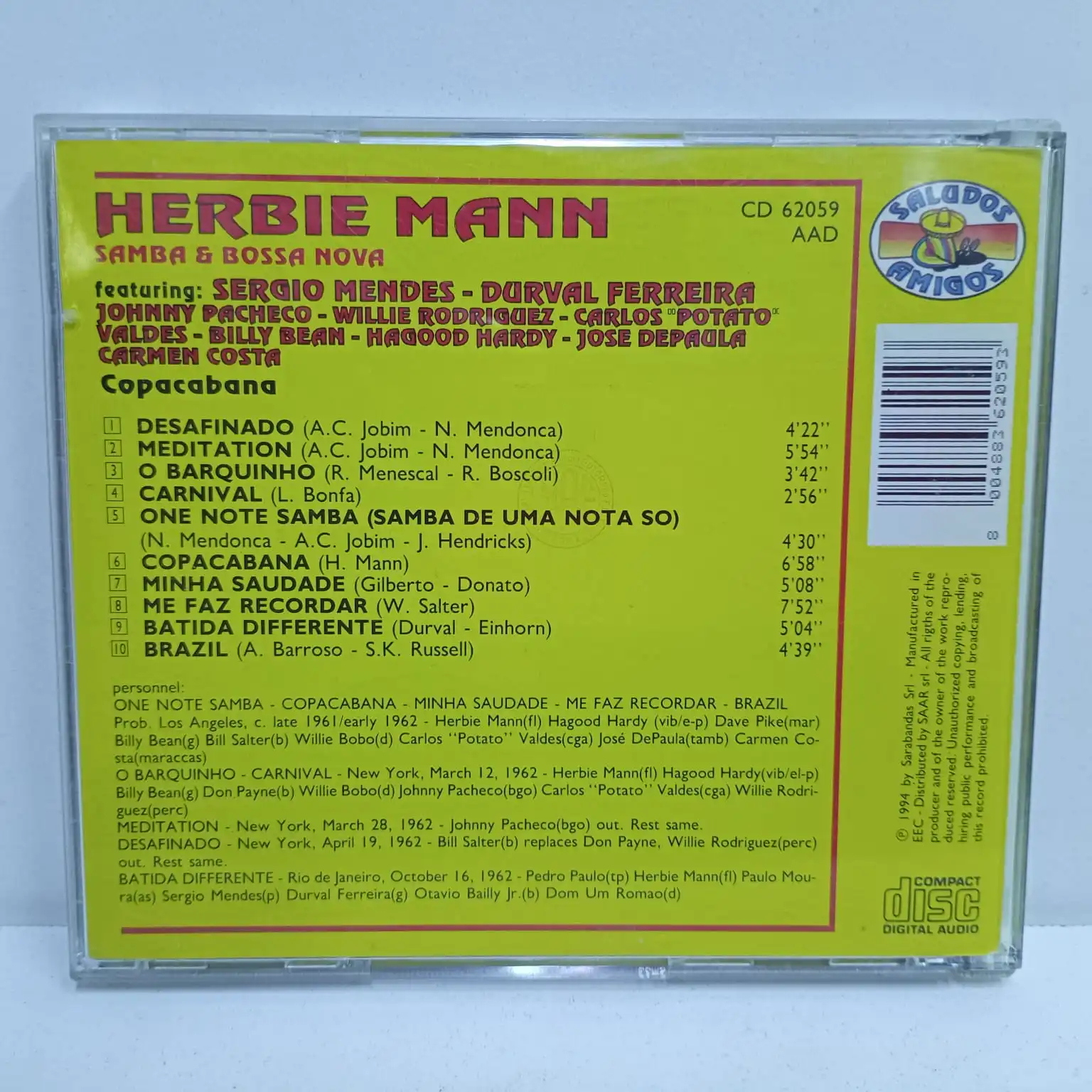 Herbie Mann – Samba & Bossa Nova (CD) - Imagen 2