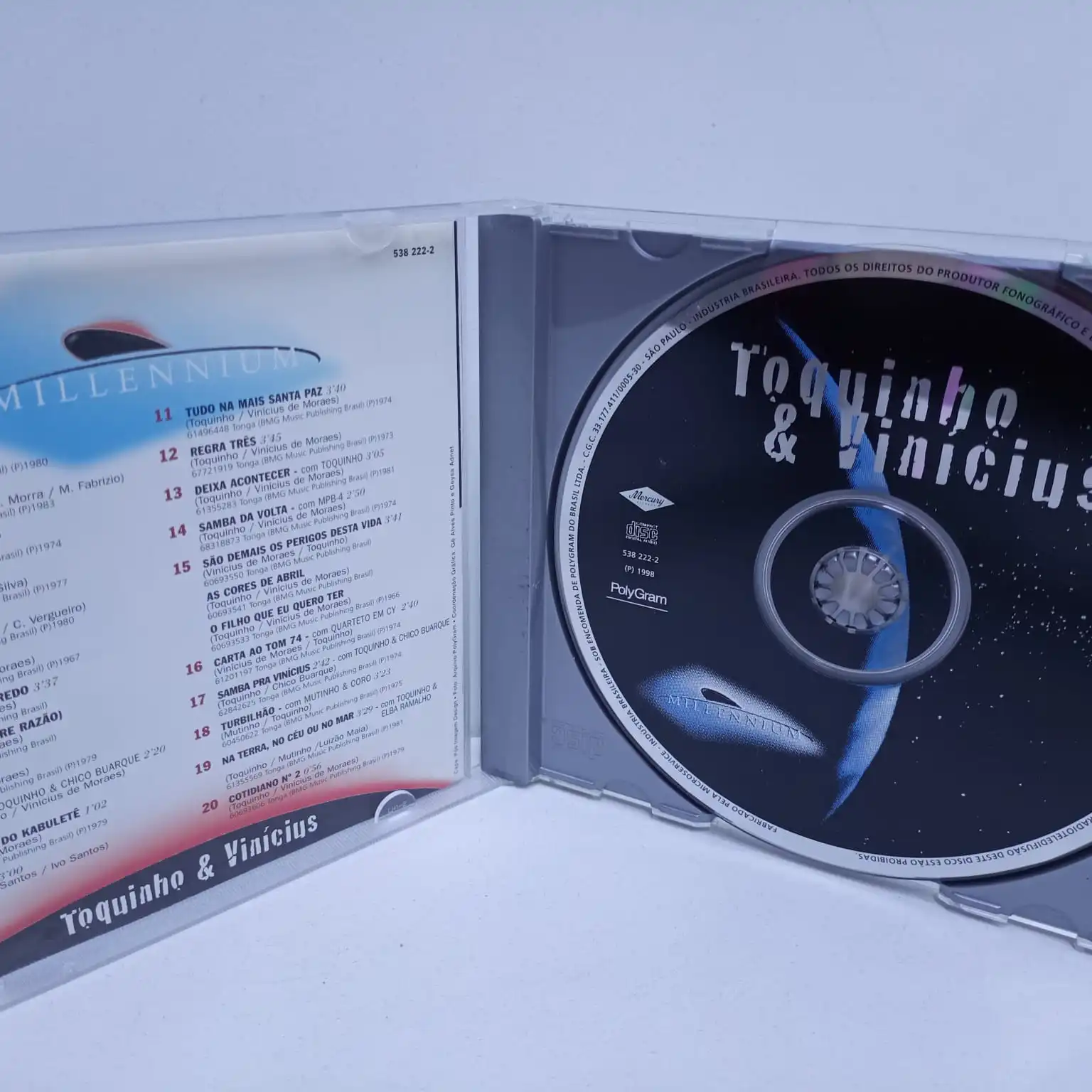 Toquinho & Vinícius – Millennium (20 Músicas Do Século XX) (CD) - Imagen 3