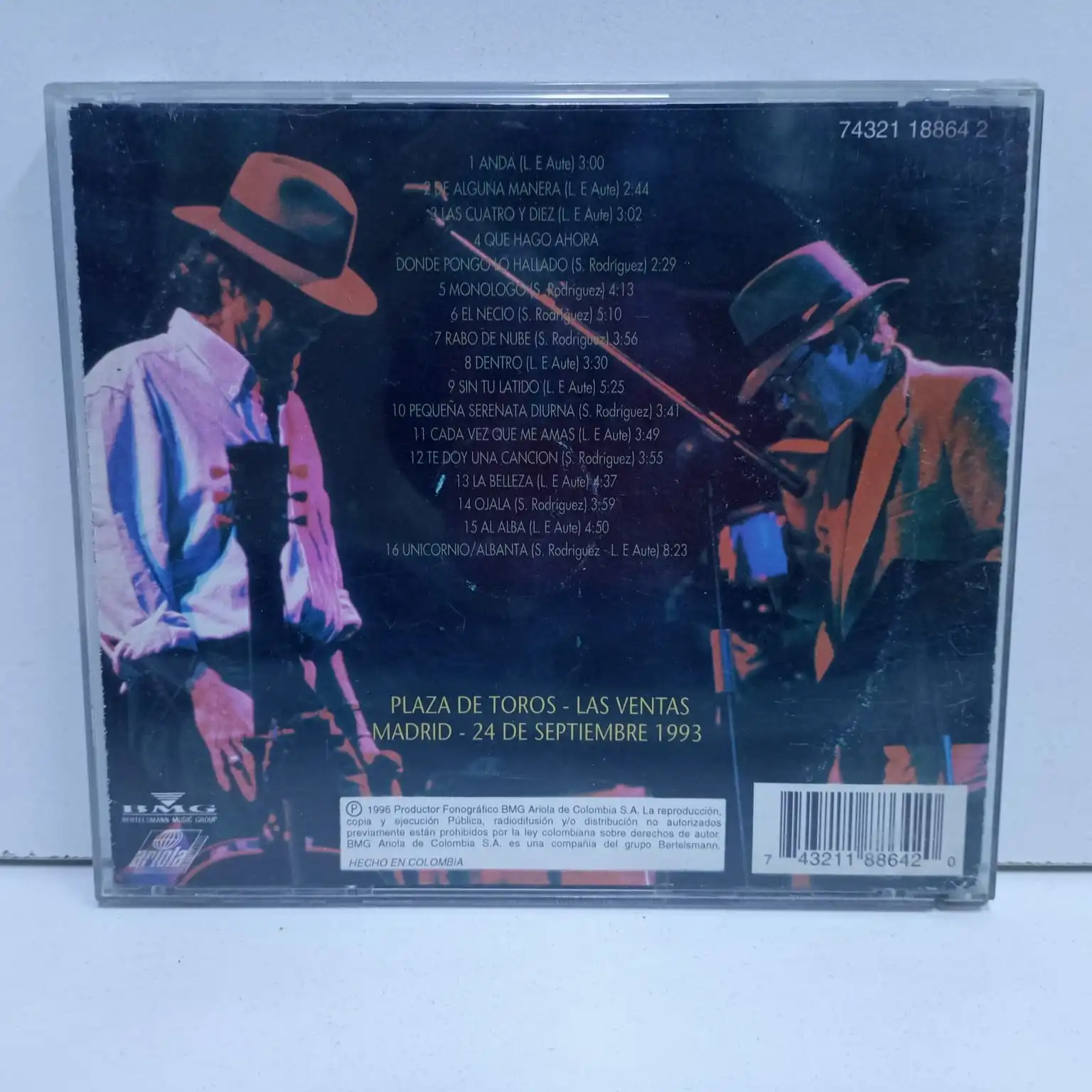 Luis Eduardo Aute – Silvio Rodríguez – Mano A Mano (CD) - Imagen 2