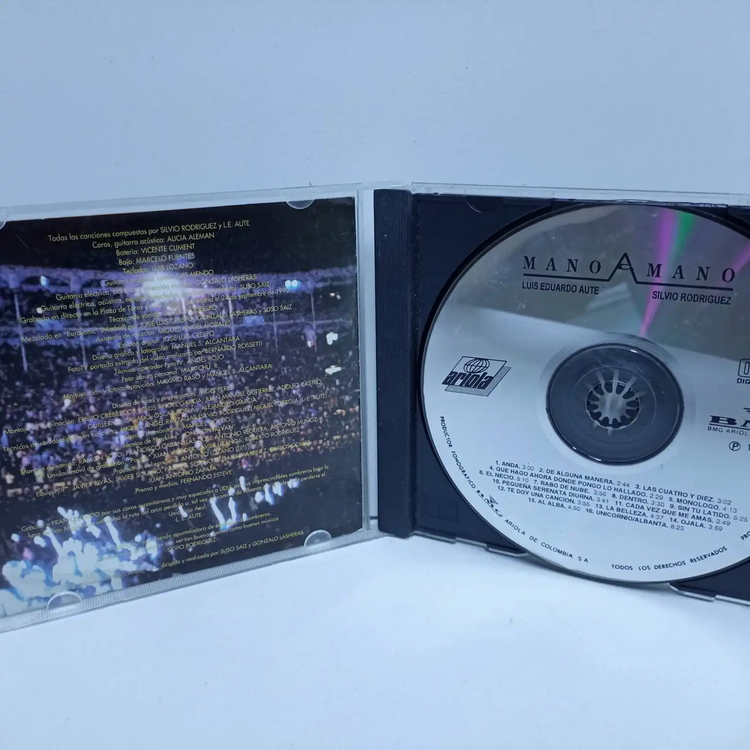 Luis Eduardo Aute – Silvio Rodríguez – Mano A Mano (CD) - Imagen 3
