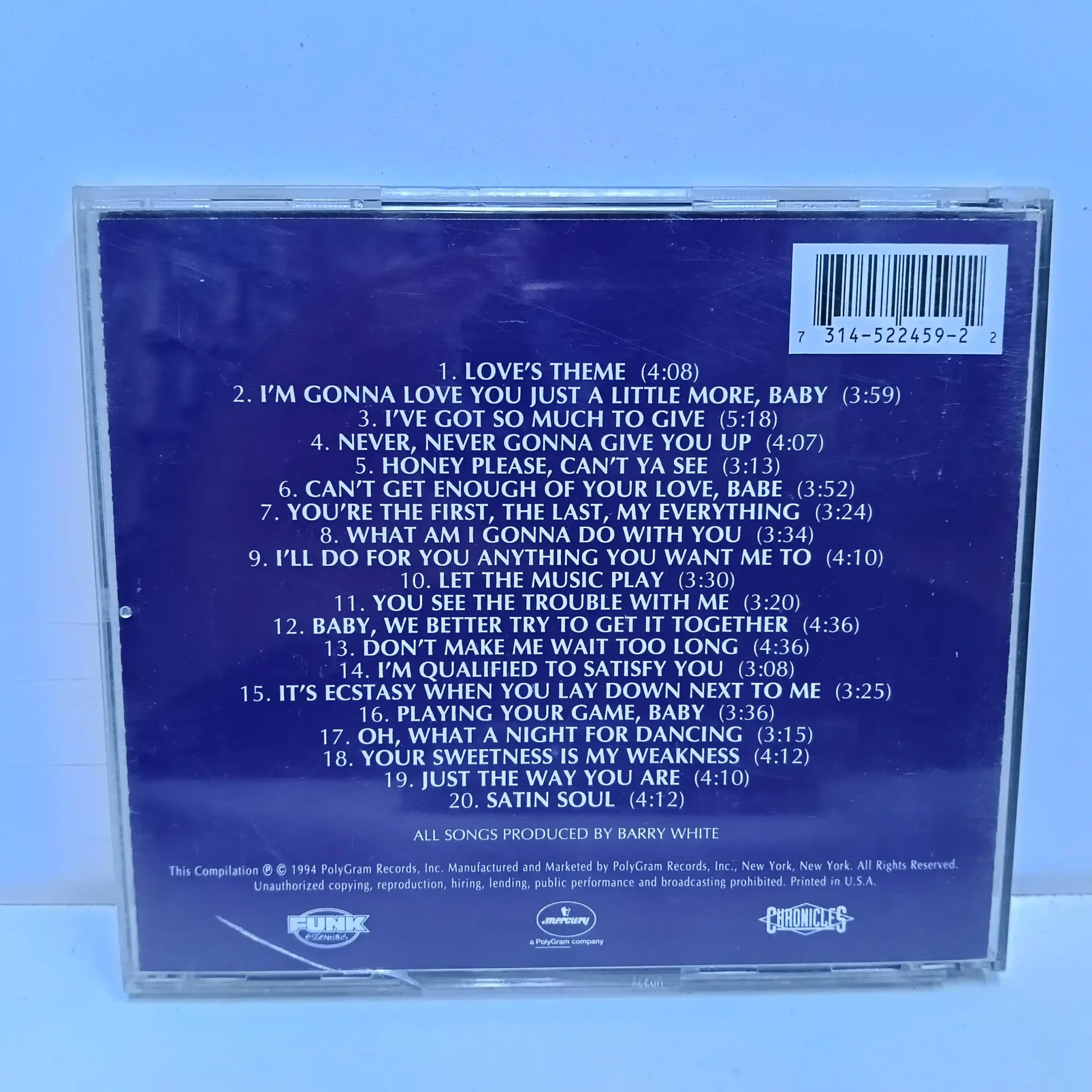 Barry White - All time Greatest Hits (CD) - Imagen 2