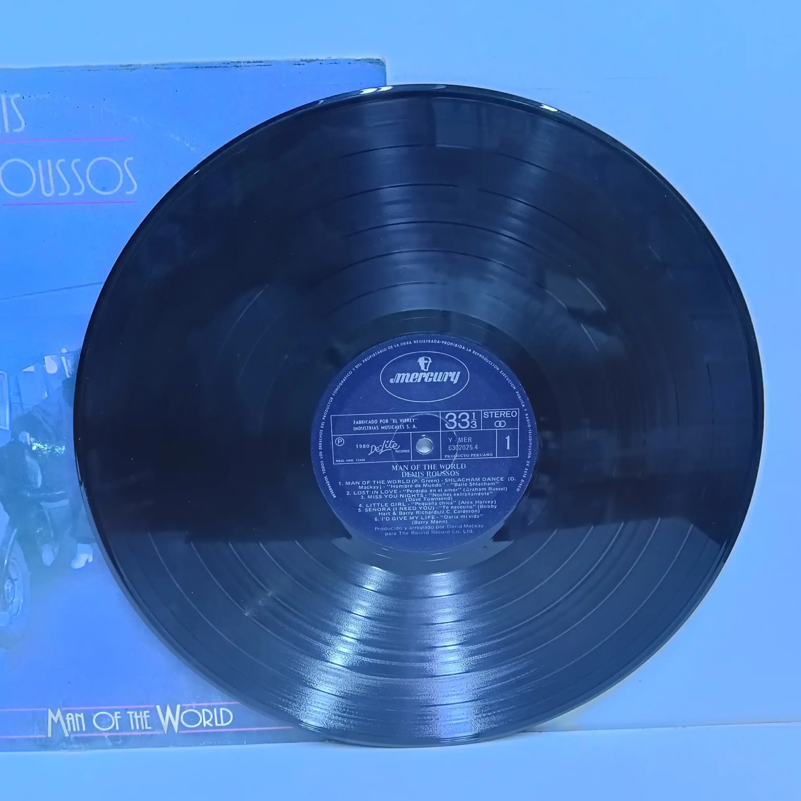 Demis Roussos - Man of The World (LP EPOCA) - Imagen 2