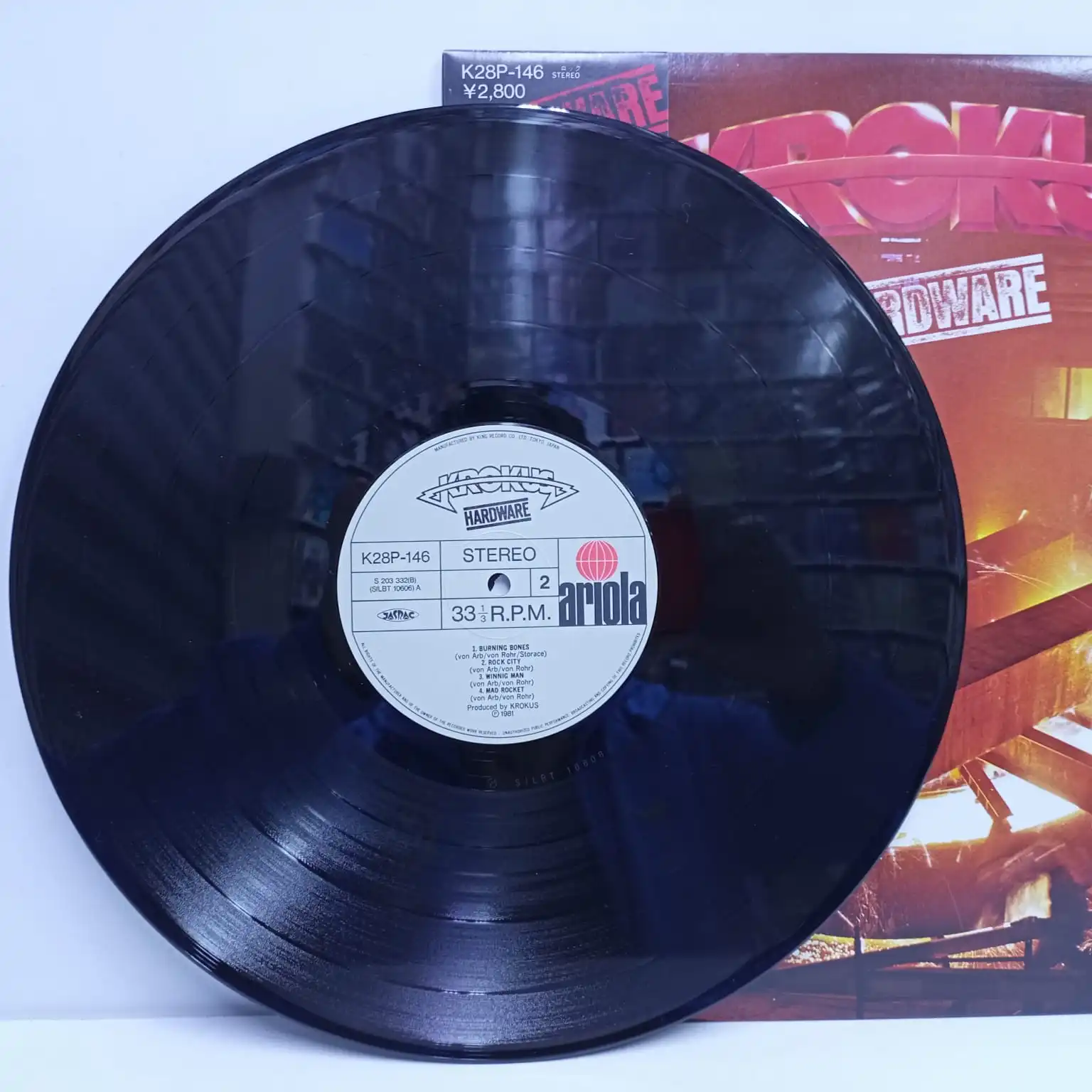 Krokus – Hardware (LP EPOCA JAPAN + OBI) (9.5/10) - Imagen 2