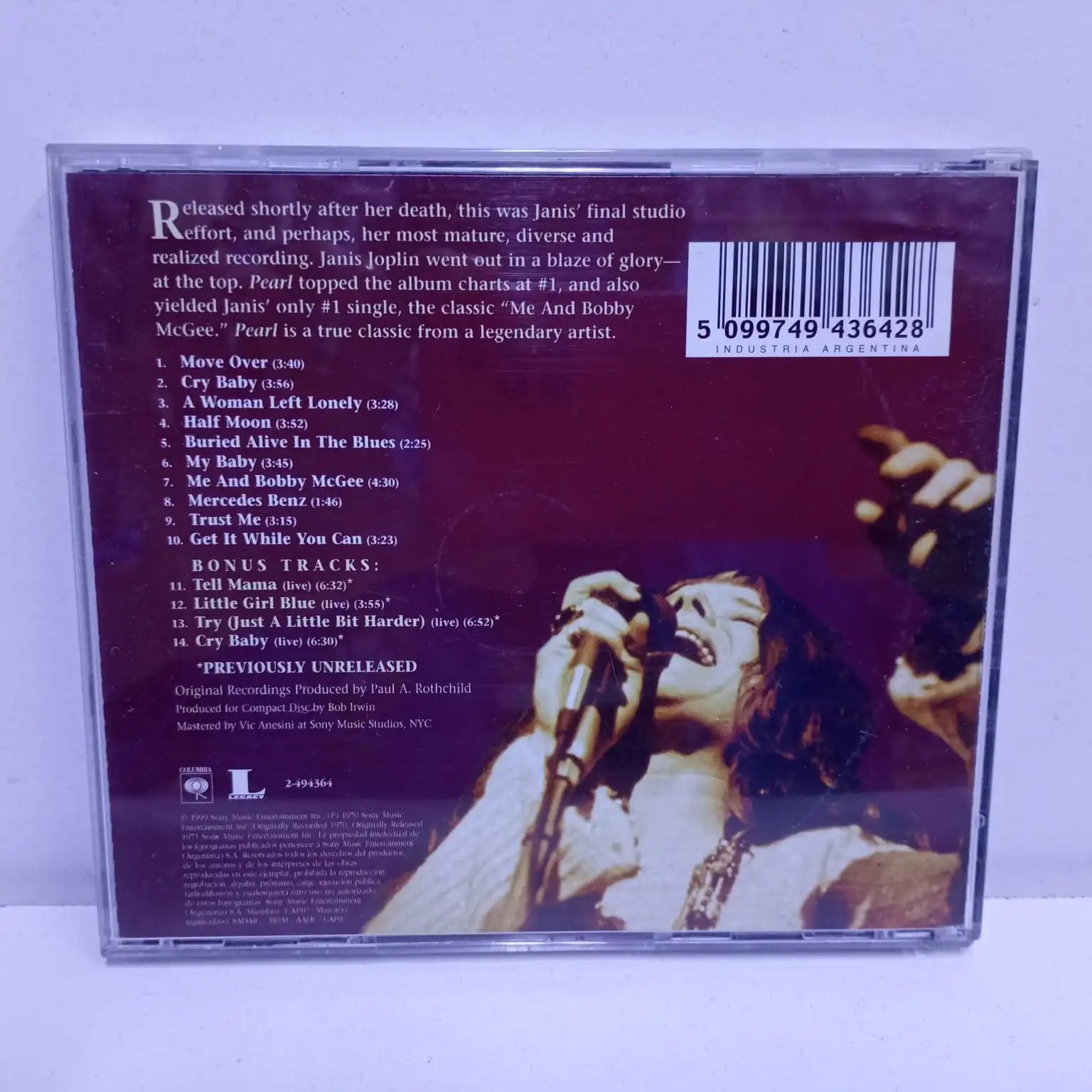 Janis Joplin – Pearl (CD) - Imagen 3