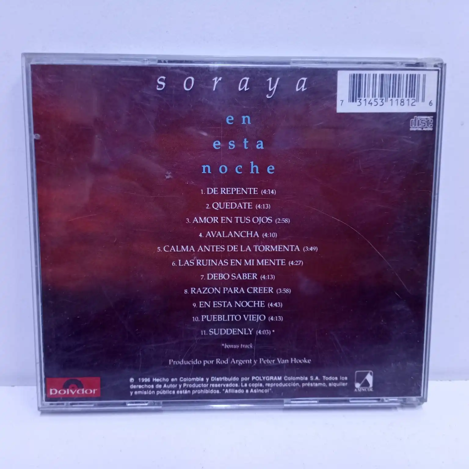 Soraya – En esta noche (CD) - Imagen 2