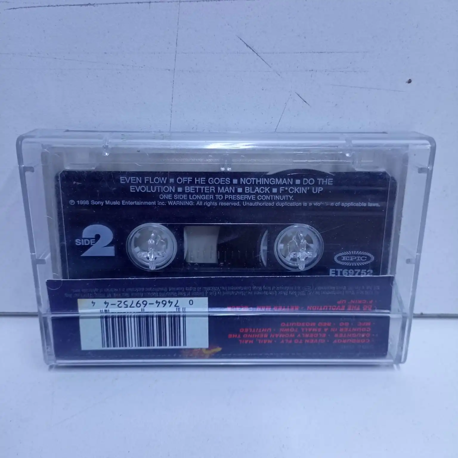 Pearl Jam – Live, on two legs (CASSETTE) - Imagen 4
