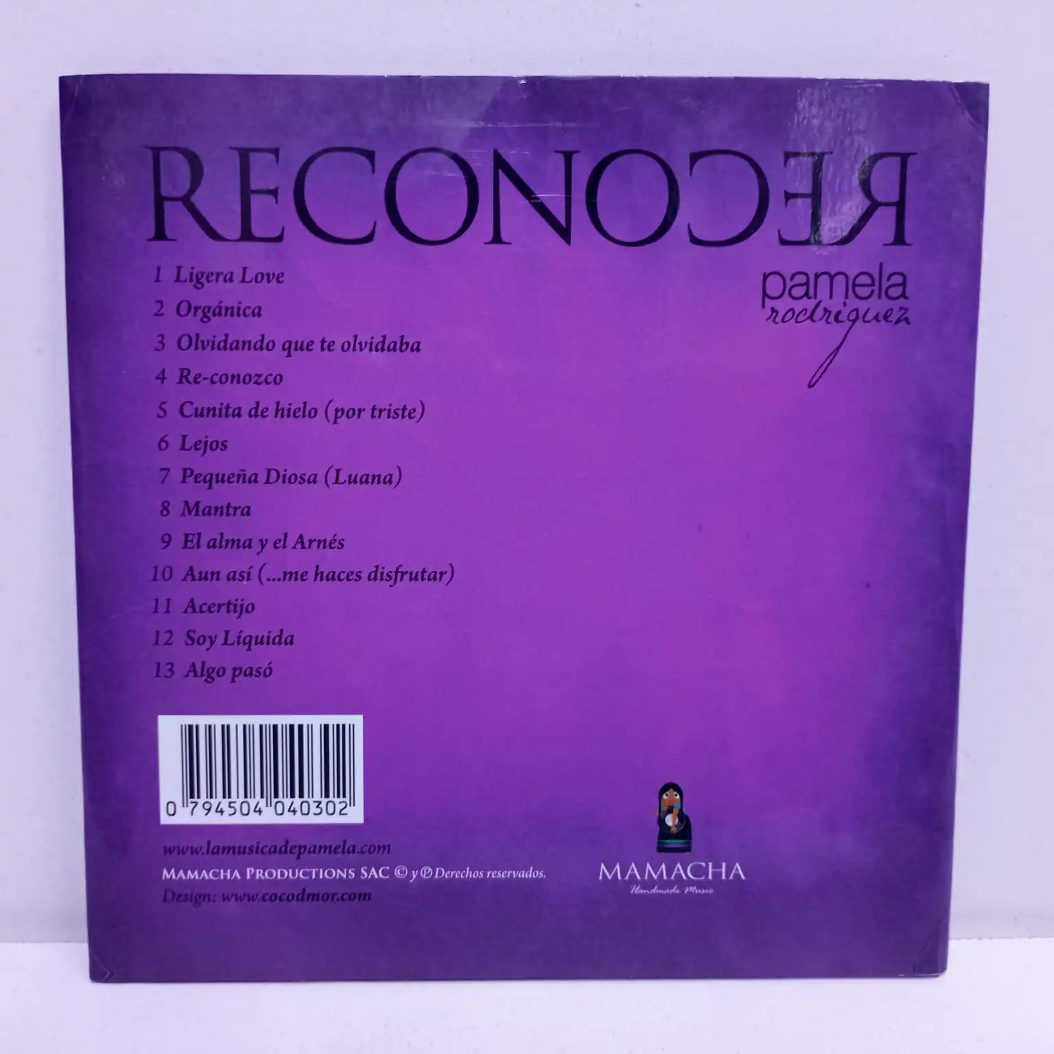 Pamela Rodriguez – Reconocer (CD) - Imagen 3