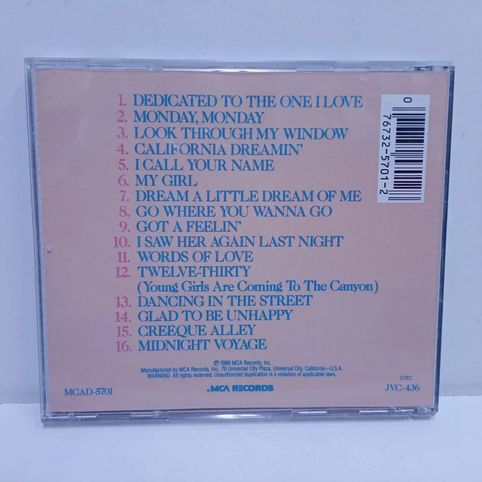 The Mamas And The Papas – 16 of their greatest hits (CD) - Imagen 3