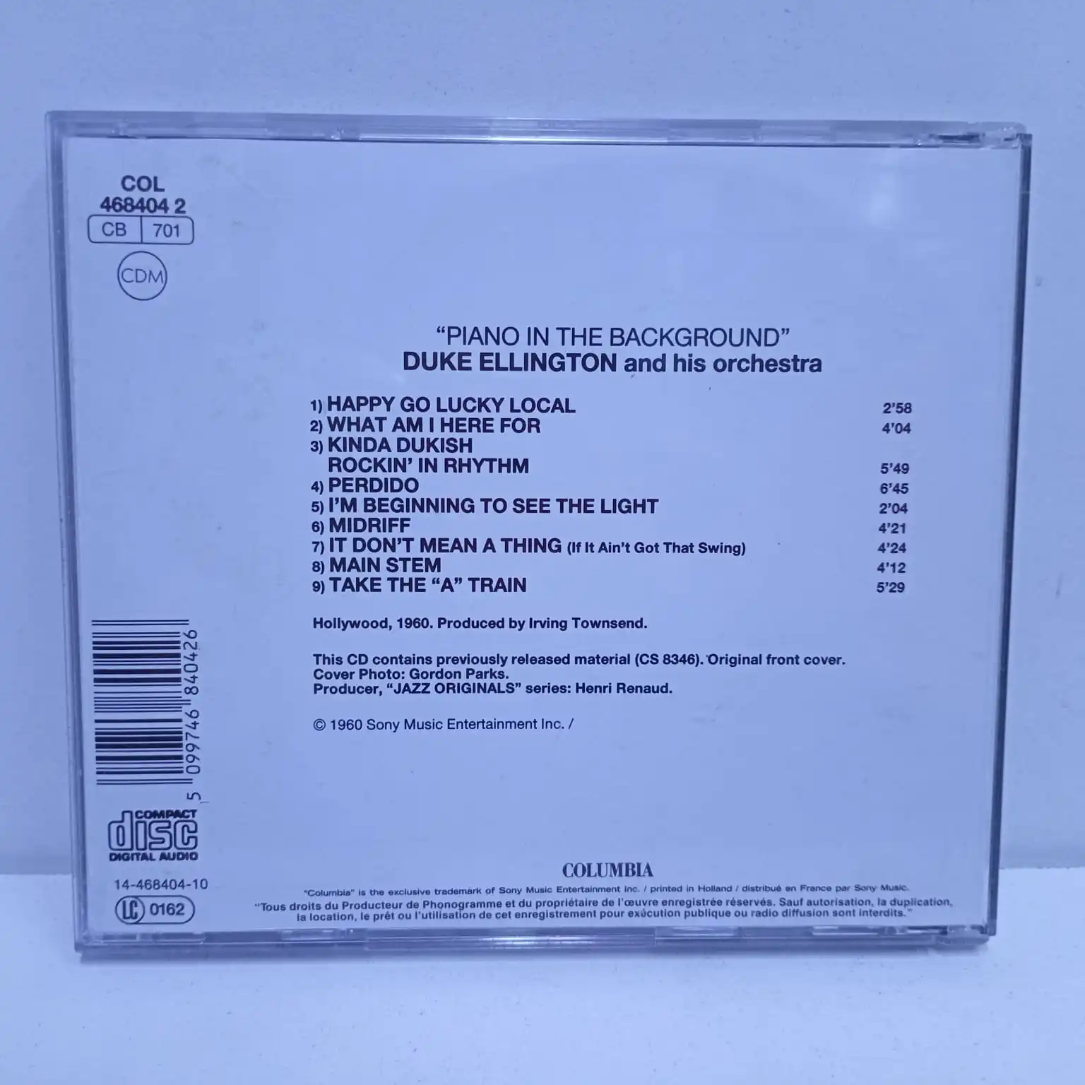 Duke Ellington And His Orchestra – Piano In The Background (CD) - Imagen 2