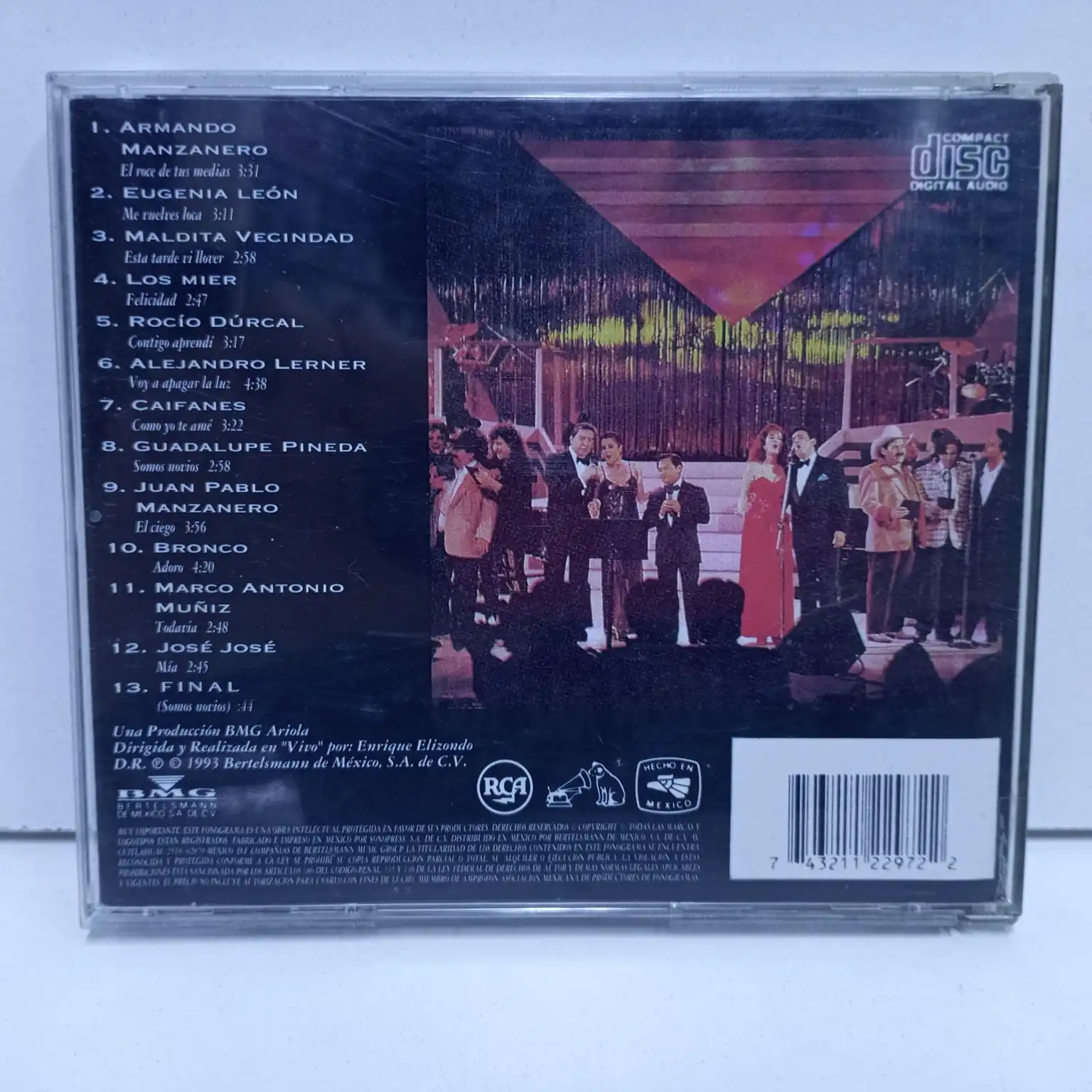 Armando Manzanero – En Vivo Entre Amigos (CD) - Imagen 2
