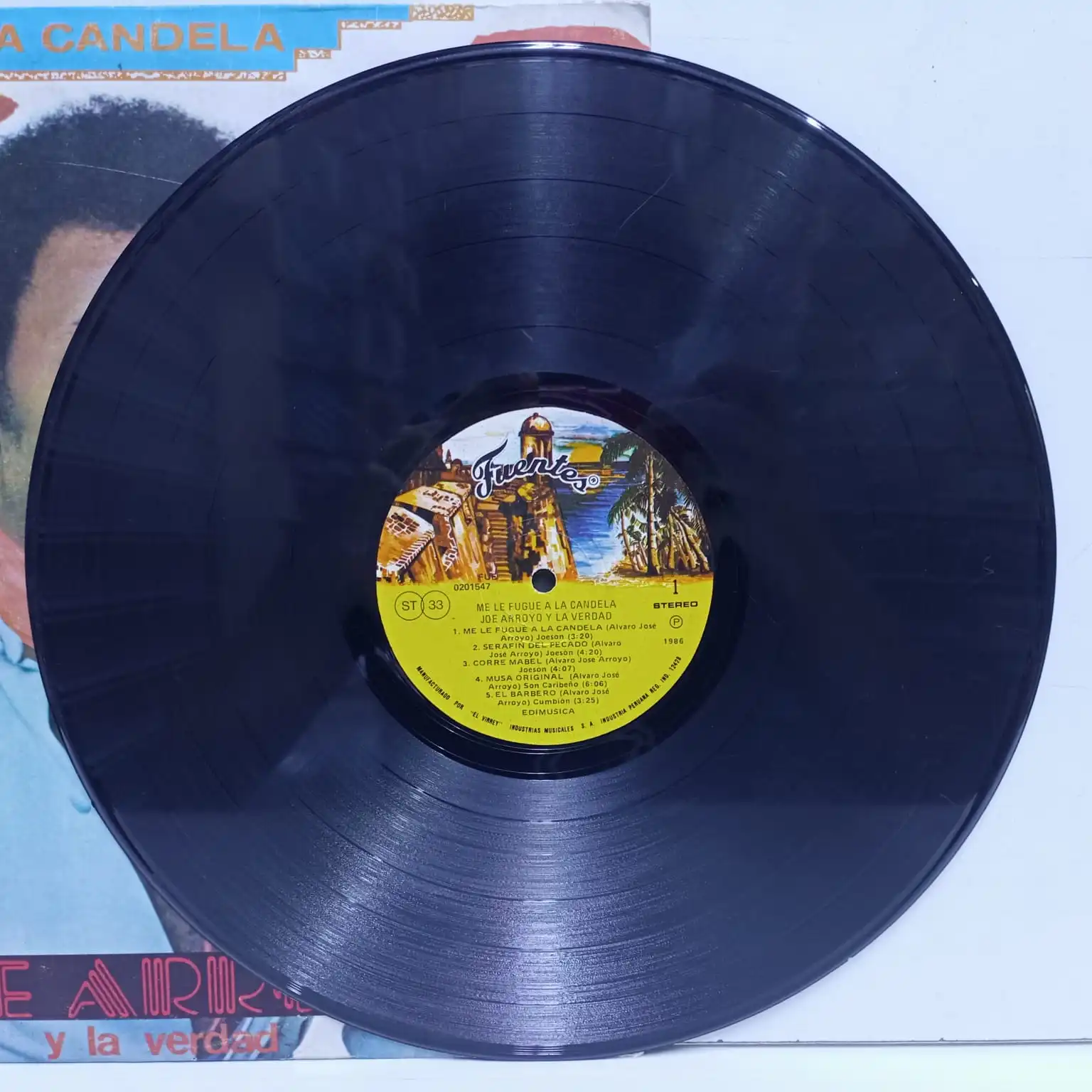 Joe Arroyo Y La Verdad – Me Le Fugue A La Candela (LP 7/10) - Imagen 2