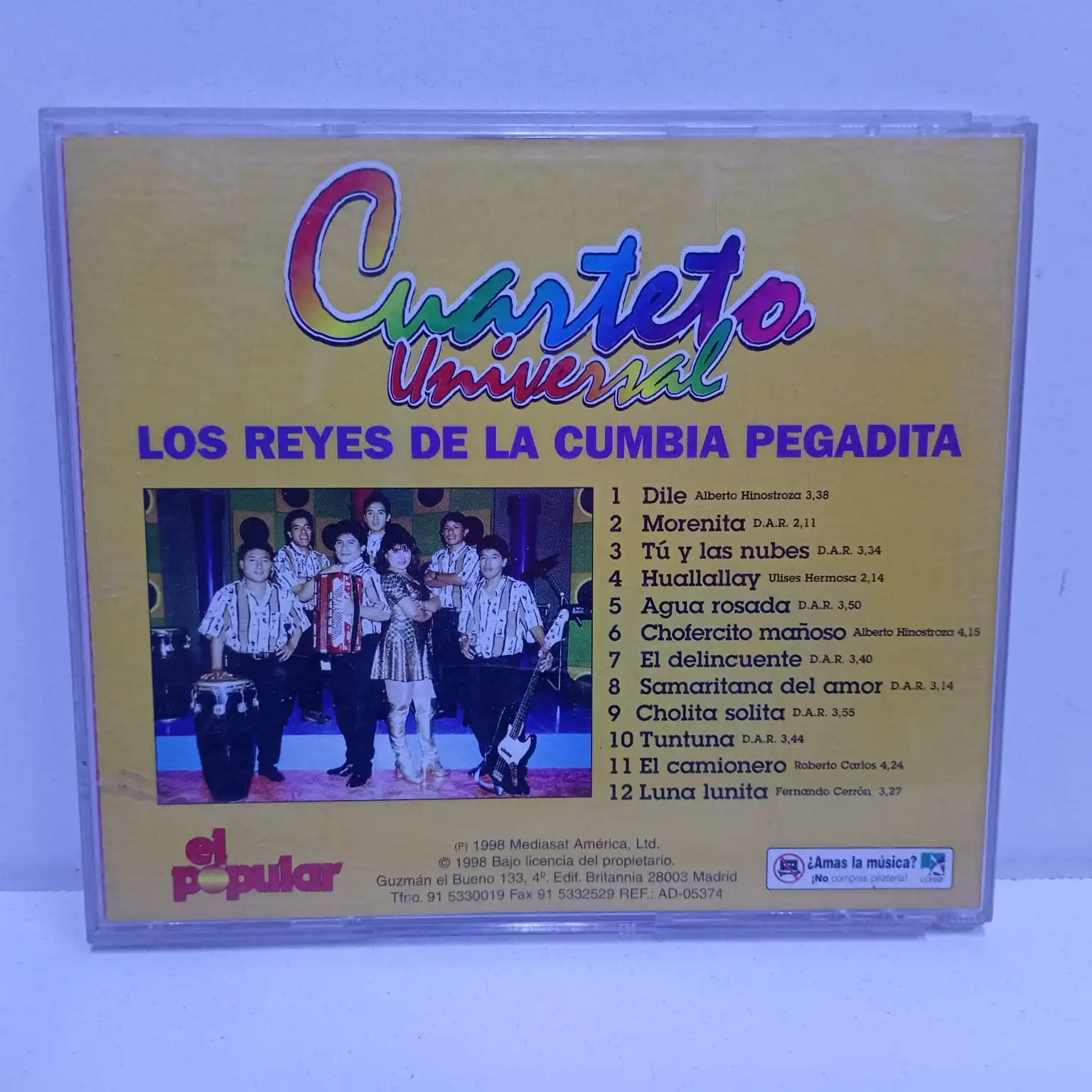 Cuarteto Universal – Los Reyes de la Cumbia Pegadita (CD) - Imagen 3