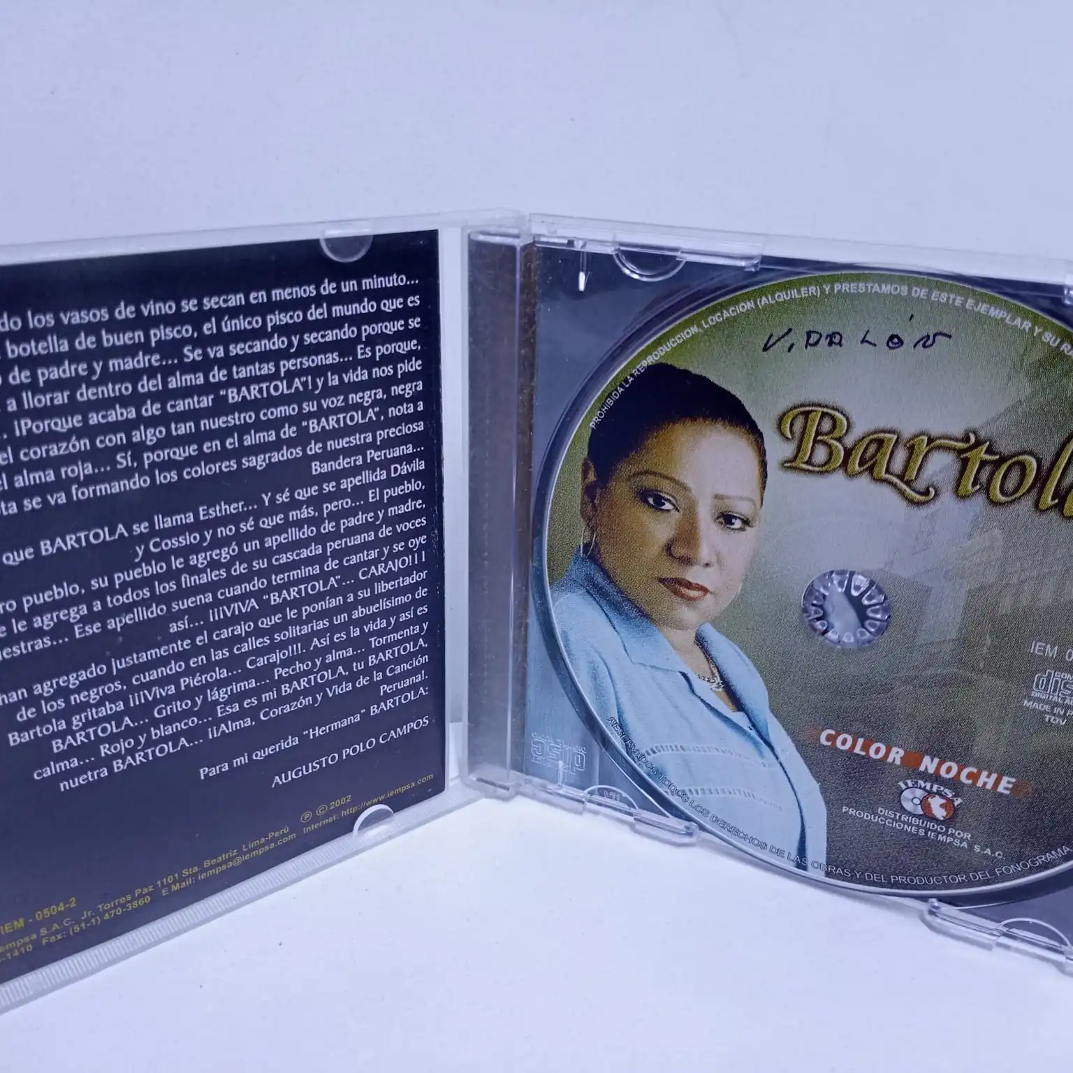 Bartola – Color Noche (CD) - Imagen 3
