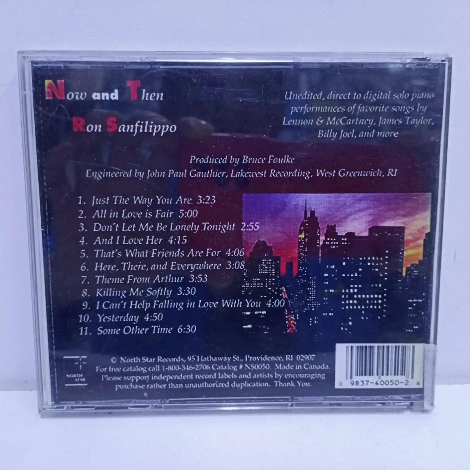 Ron Sanfilippo – Now And Then (CD) - Imagen 2