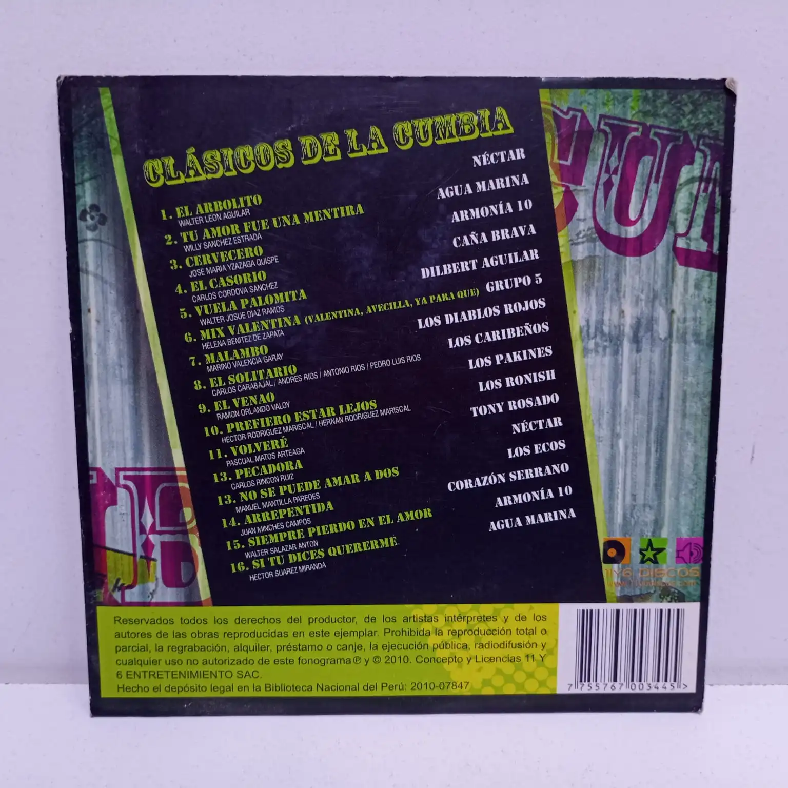 Grupo 5 – La Historia De La Cumbia Vol 2 «Más De 40 Años» (CD) - Imagen 2
