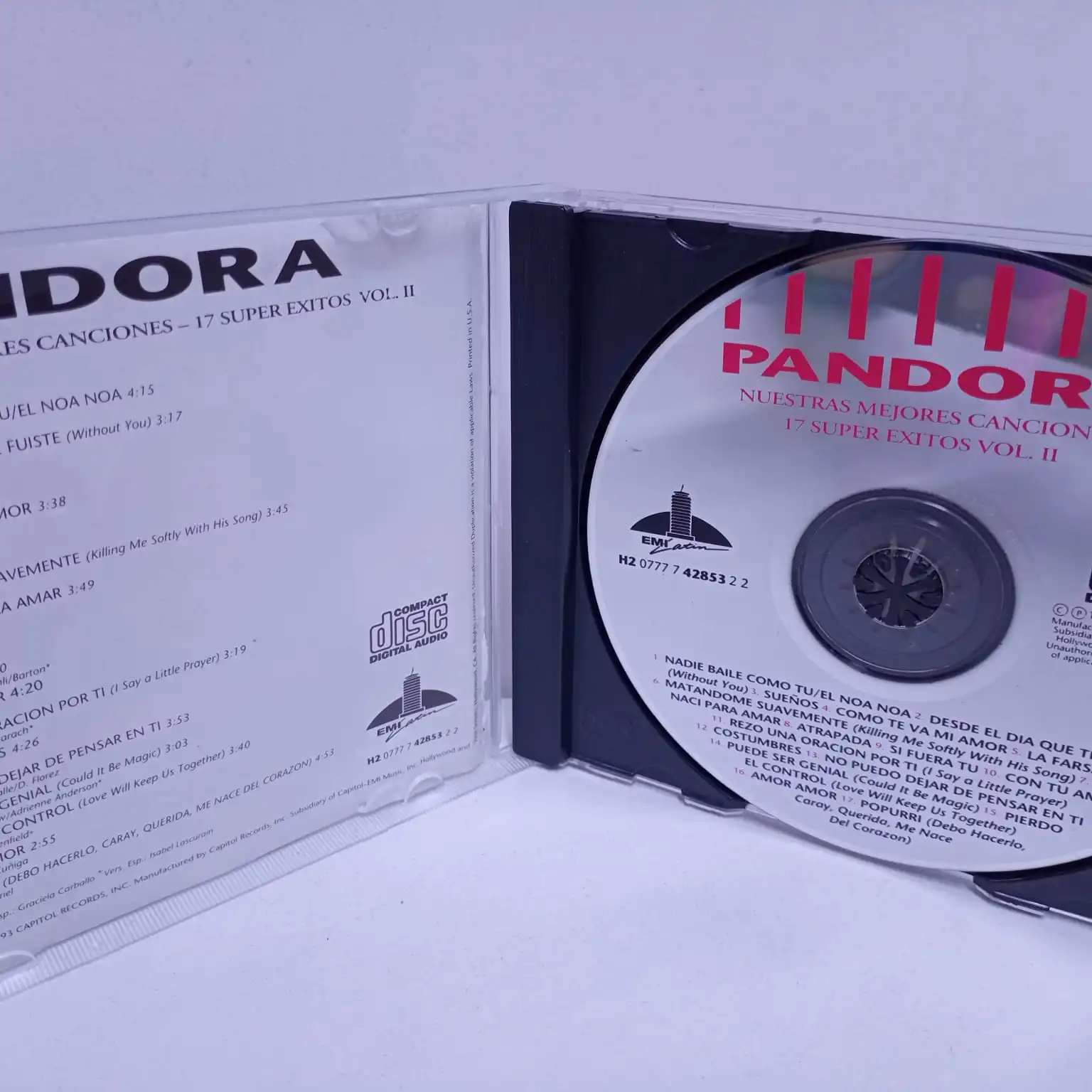 Pandora – Nuestras Mejores Canciones • 17 Super Exitos (CD) - Imagen 2