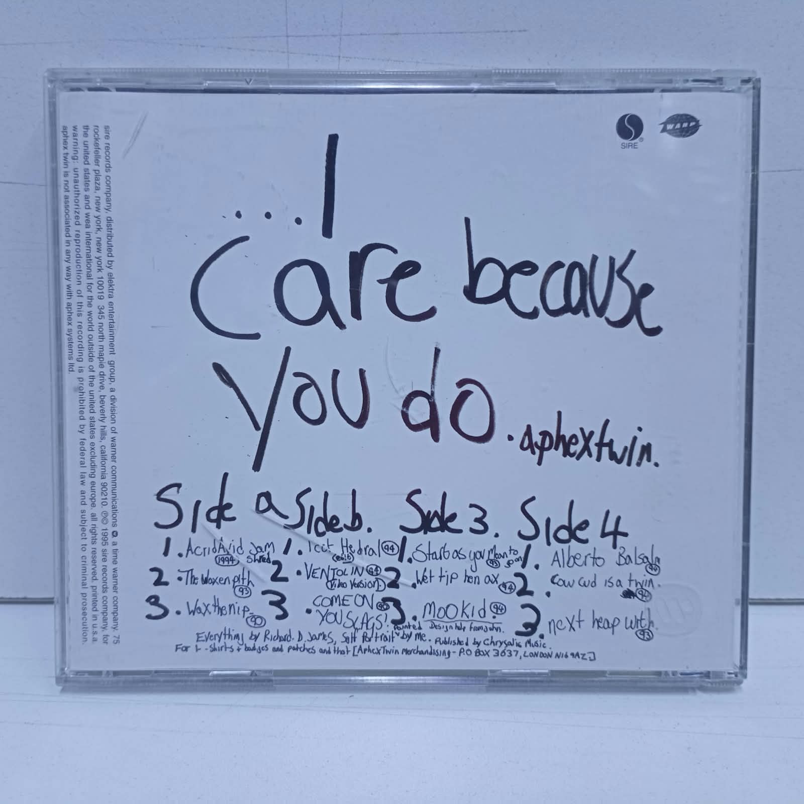 Aphex Twin – …I Care Because You Do (CD) - Imagen 3