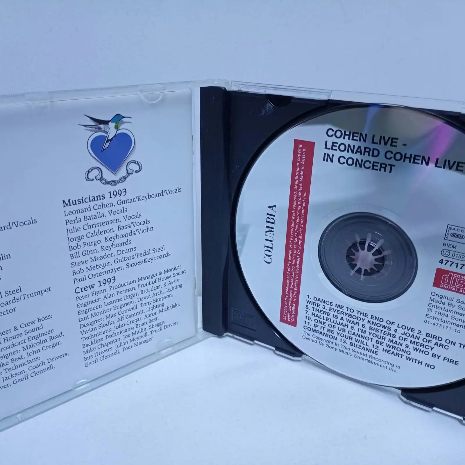Leonard Cohen – Cohen Live – Leonard Cohen In Concert (CD) - Imagen 2