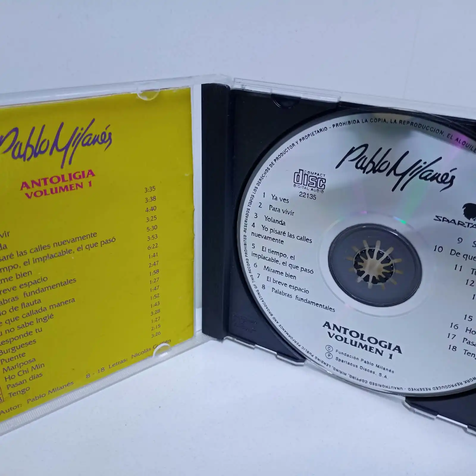 Pablo Milanes – Antología Vol. 1 (CD) - Imagen 2