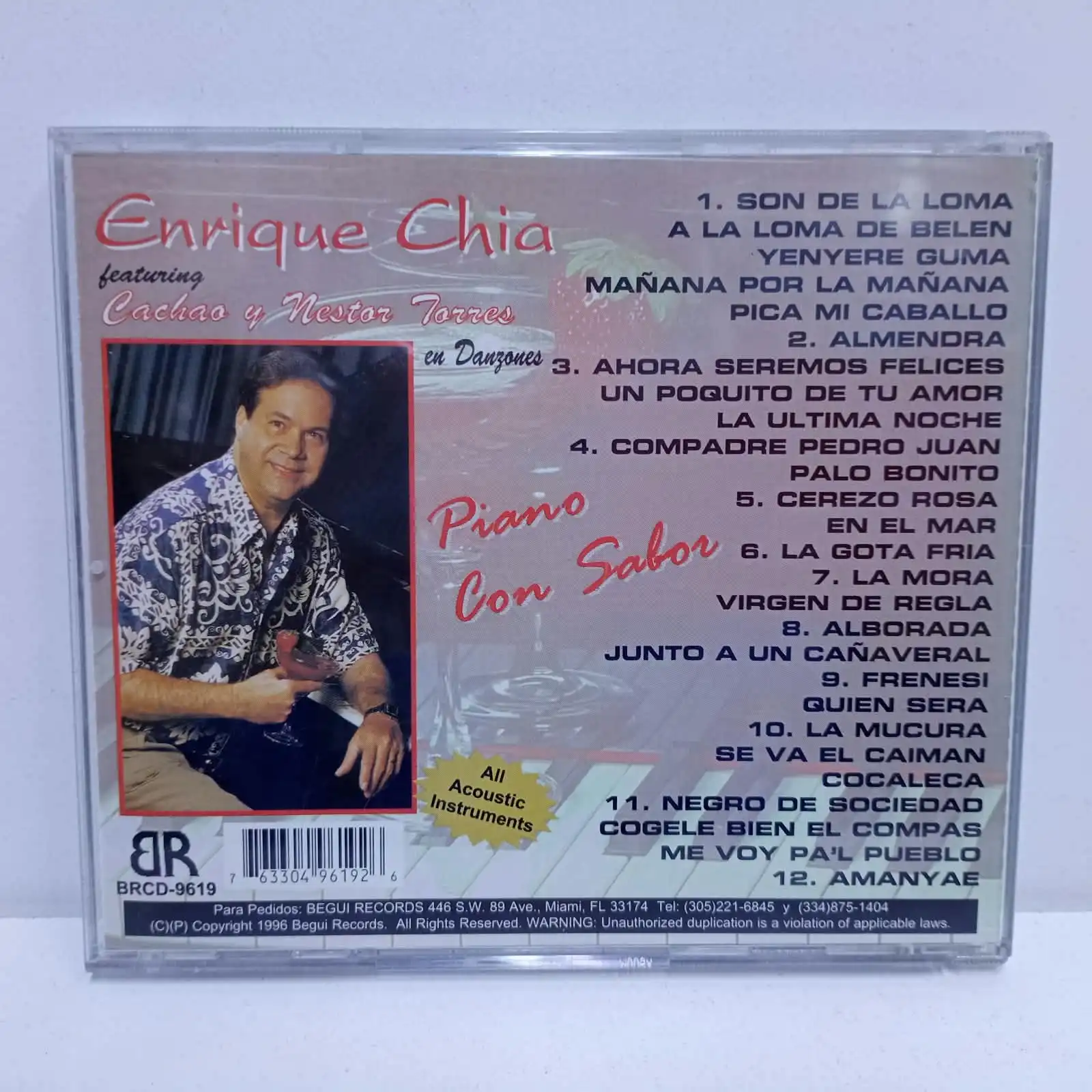 Enrique Chia – Piano Con Sabor (CD) - Imagen 2