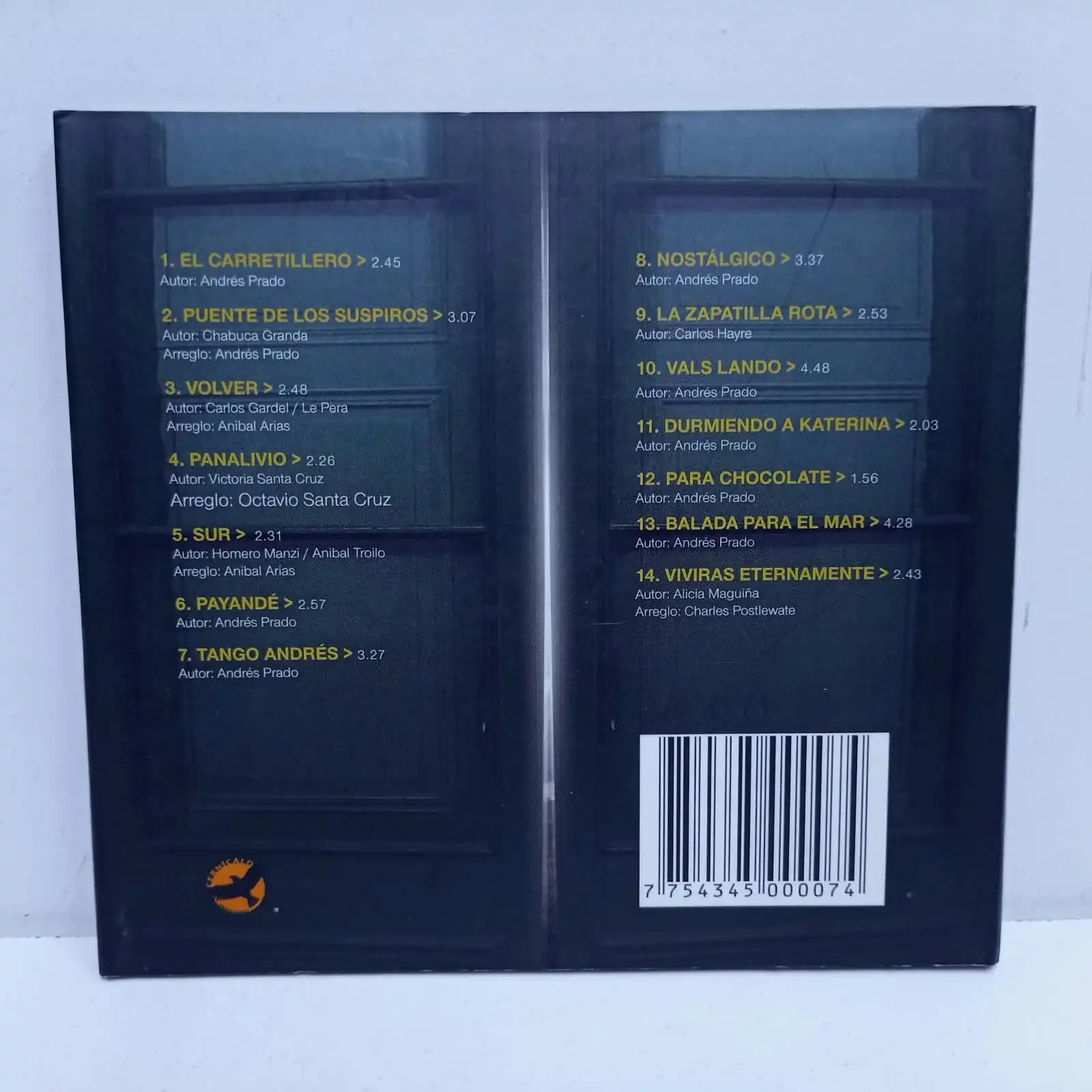 Andres Prado – Solo (CD) - Imagen 2