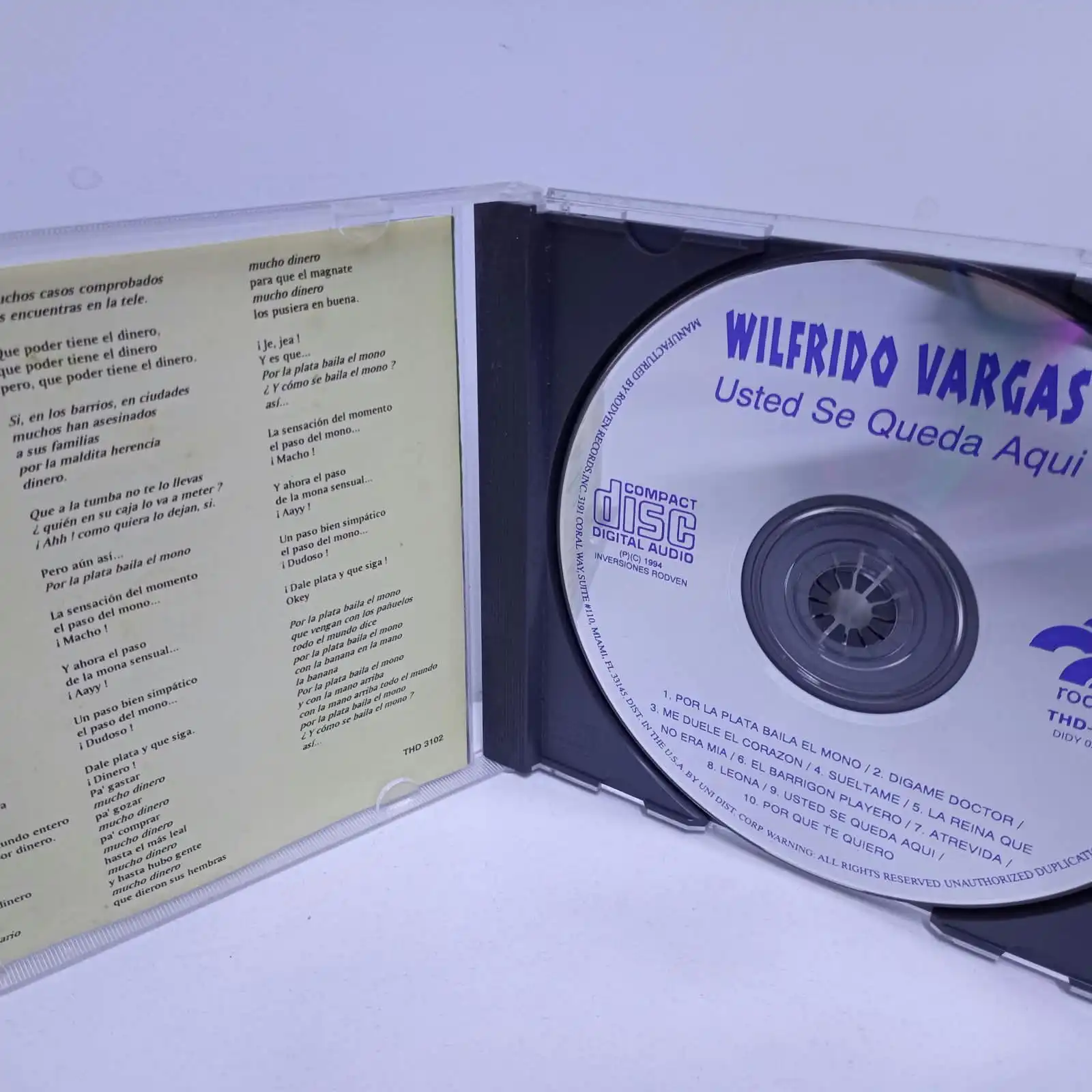 Wilfrido Vargas – Usted Se Queda Aqui… (CD) - Imagen 2