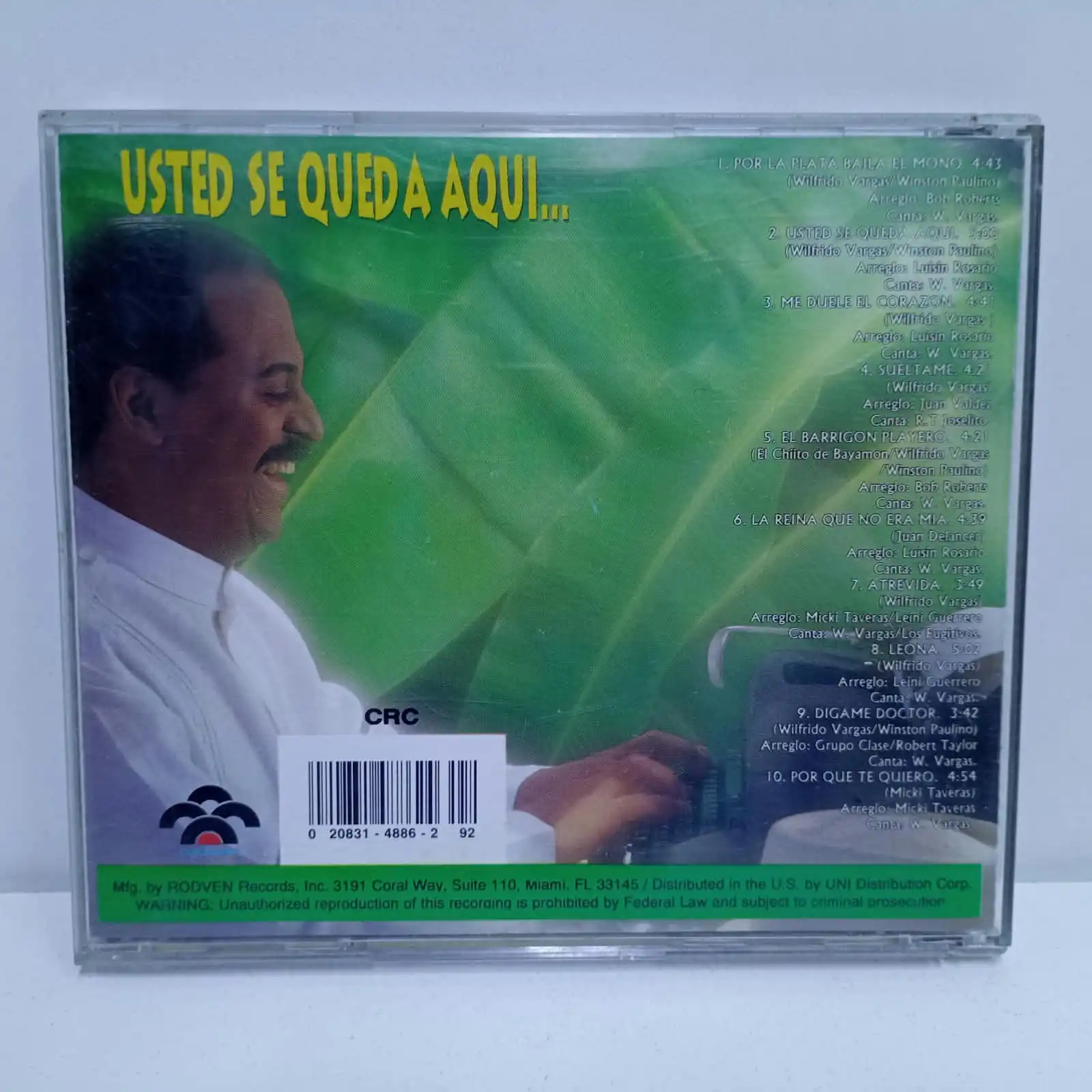 Wilfrido Vargas – Usted Se Queda Aqui… (CD) - Imagen 3