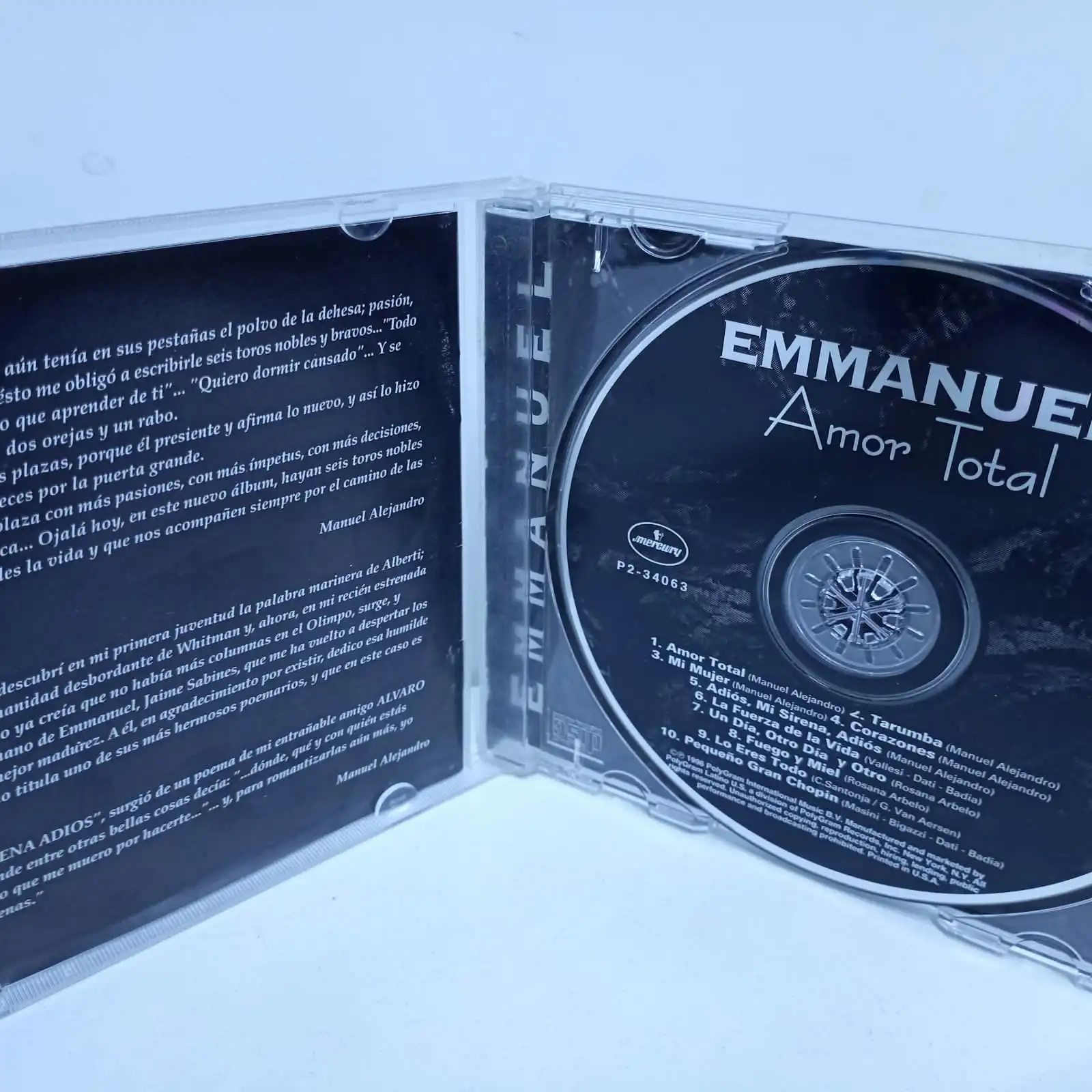 Emmanuel – Amor Total (CD) - Imagen 2