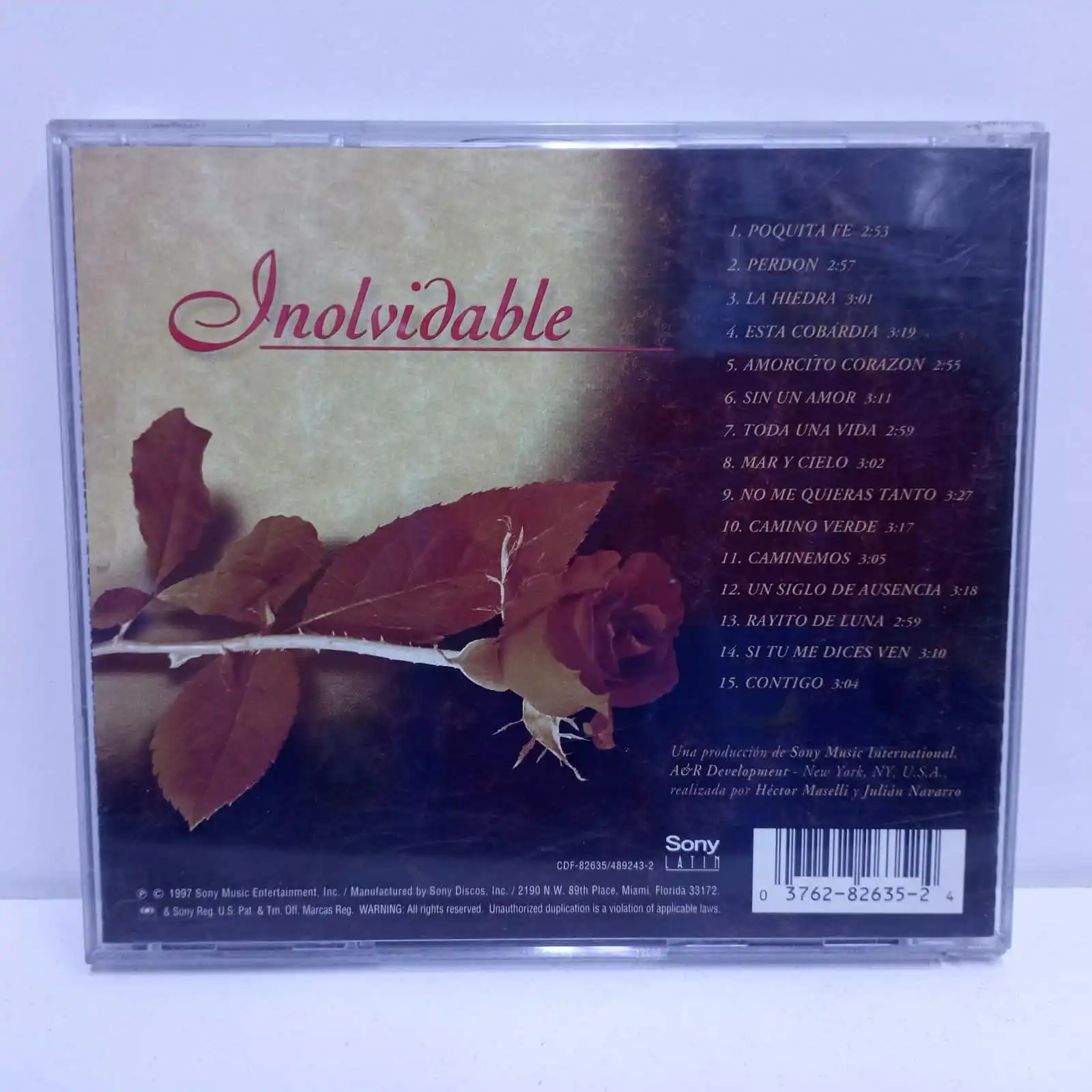 José Luis Rodríguez Con Los Panchos – Inolvidable (CD) - Imagen 3