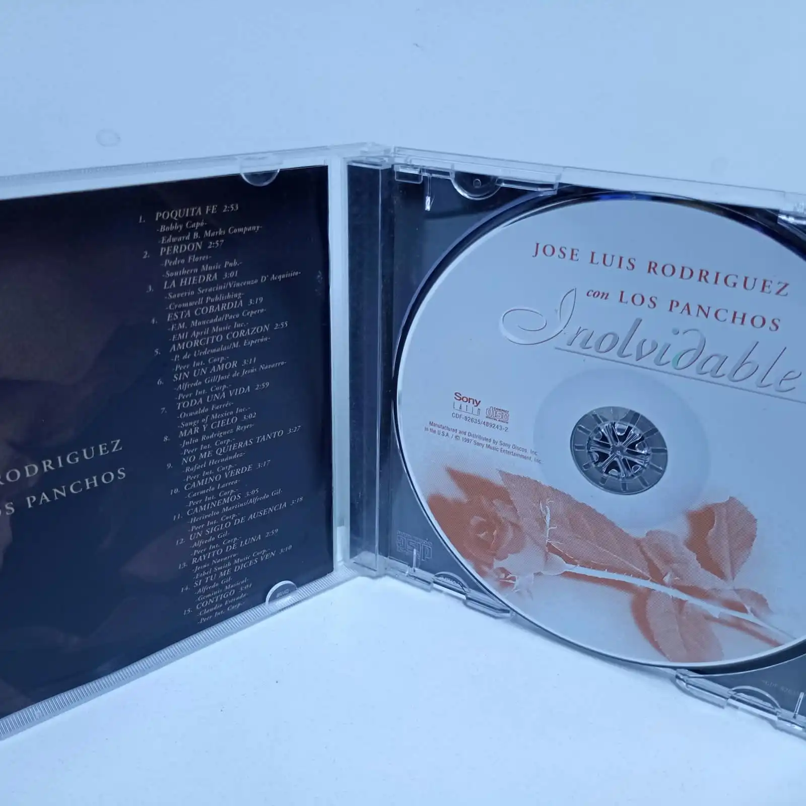 José Luis Rodríguez Con Los Panchos – Inolvidable (CD) - Imagen 2